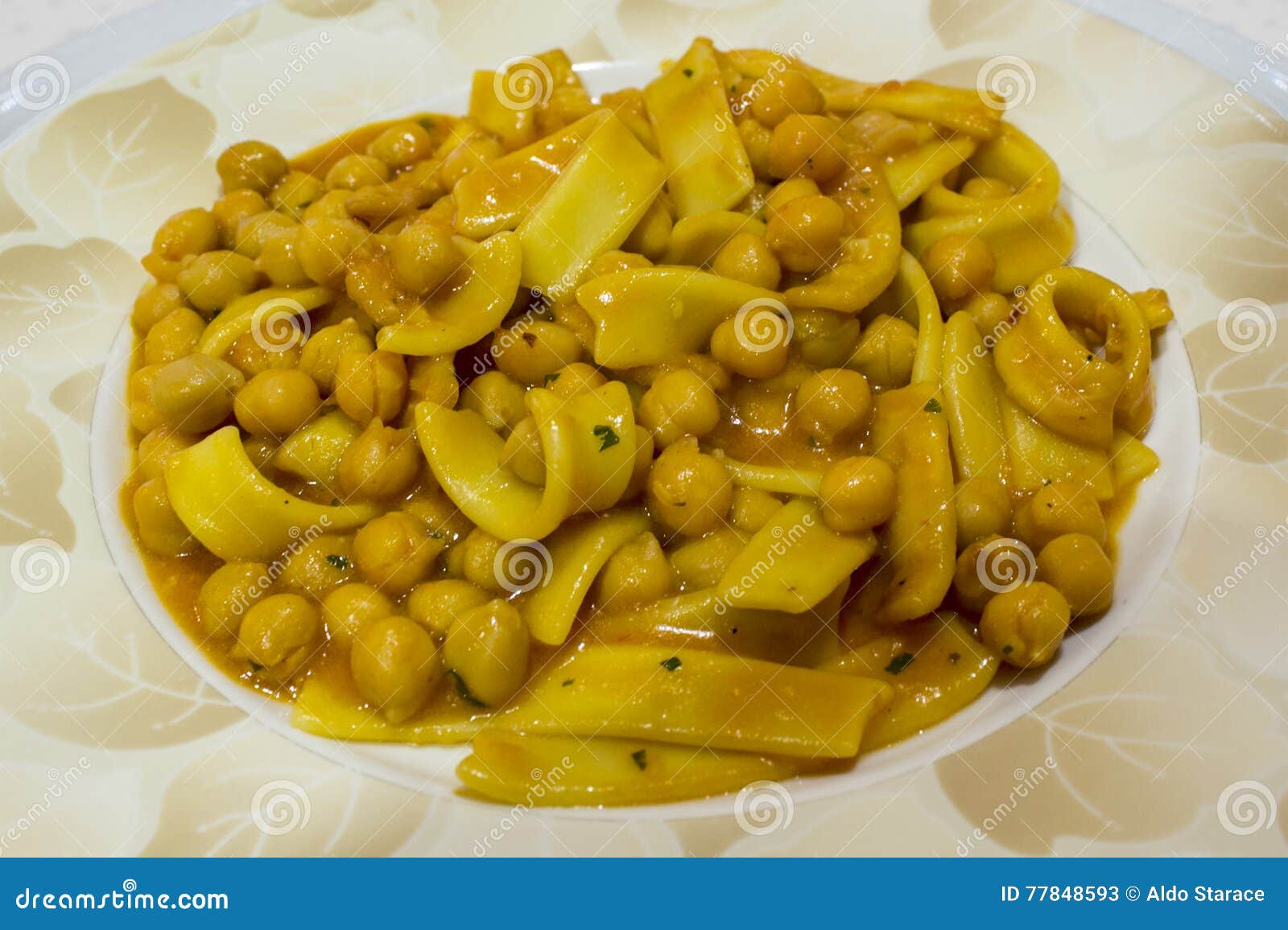 pasta and chickpeas