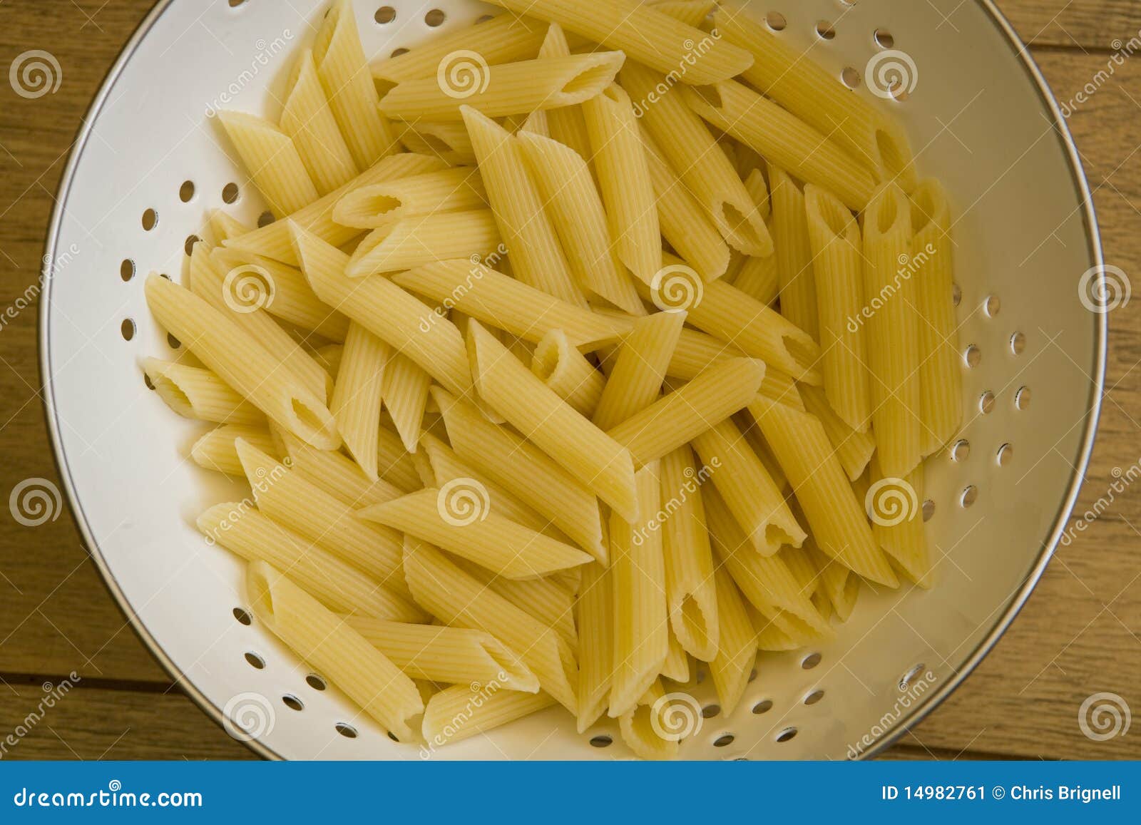 Pasta in colander stock image. Image of bowl, pasta, table 14982761