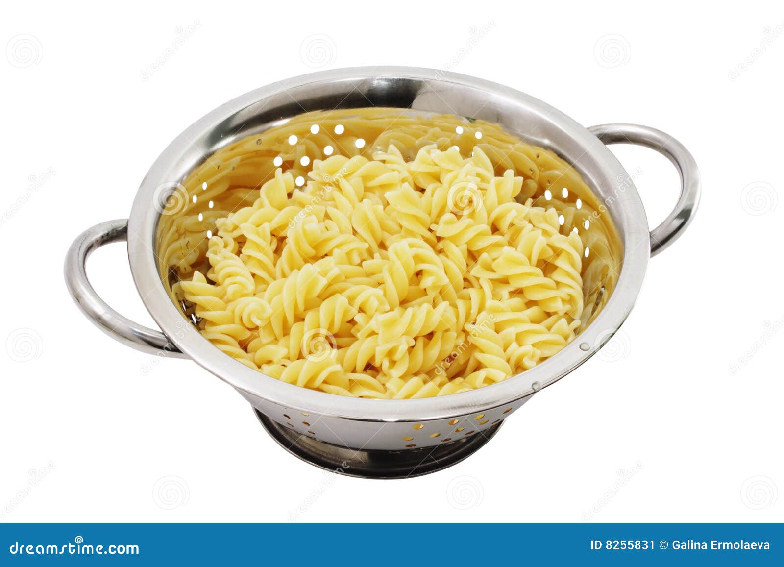 Pasta In The Colander Stock Image Image 8255831