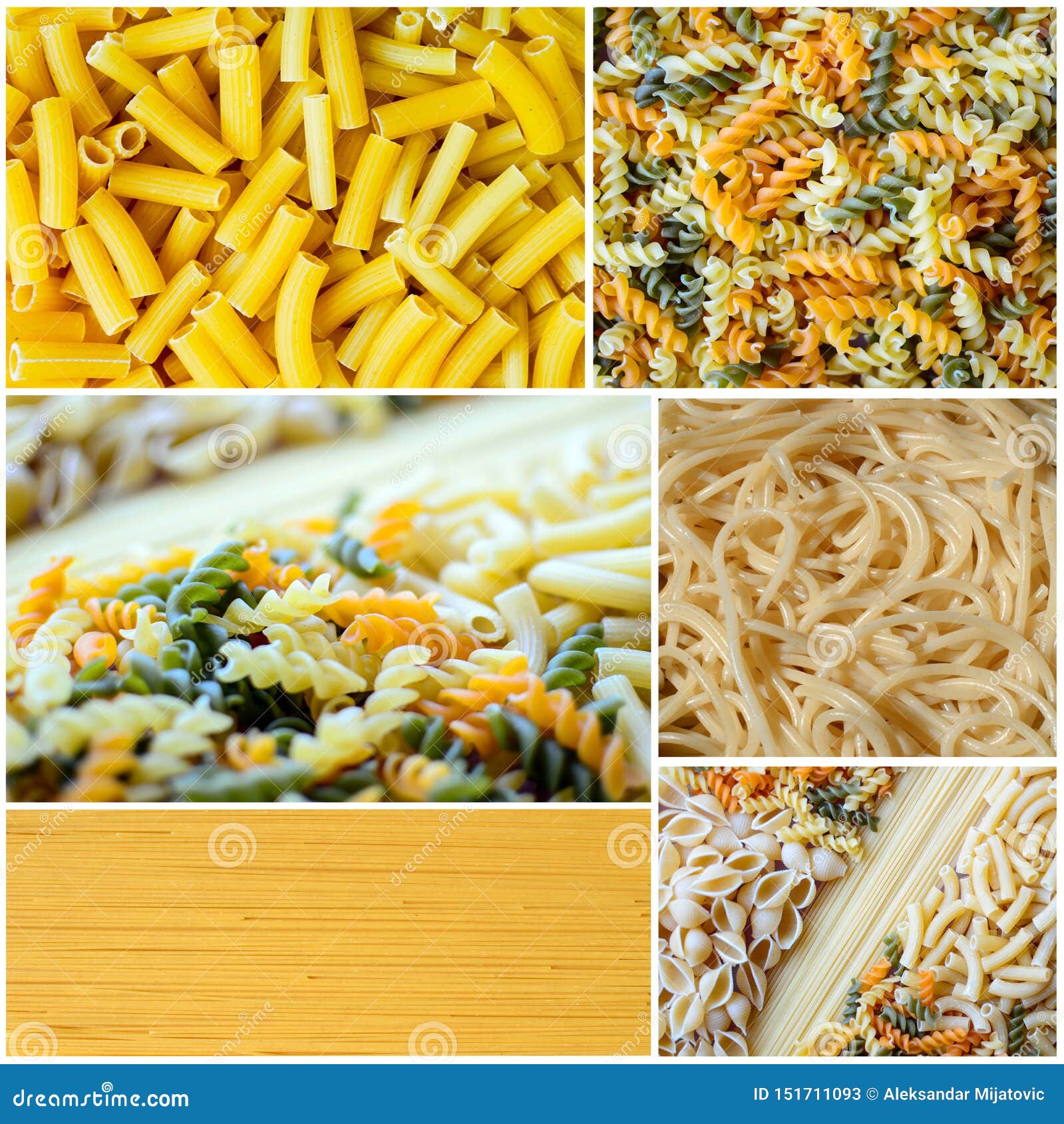 Pasta Collage RoyaltyFree Stock Photo 20571885