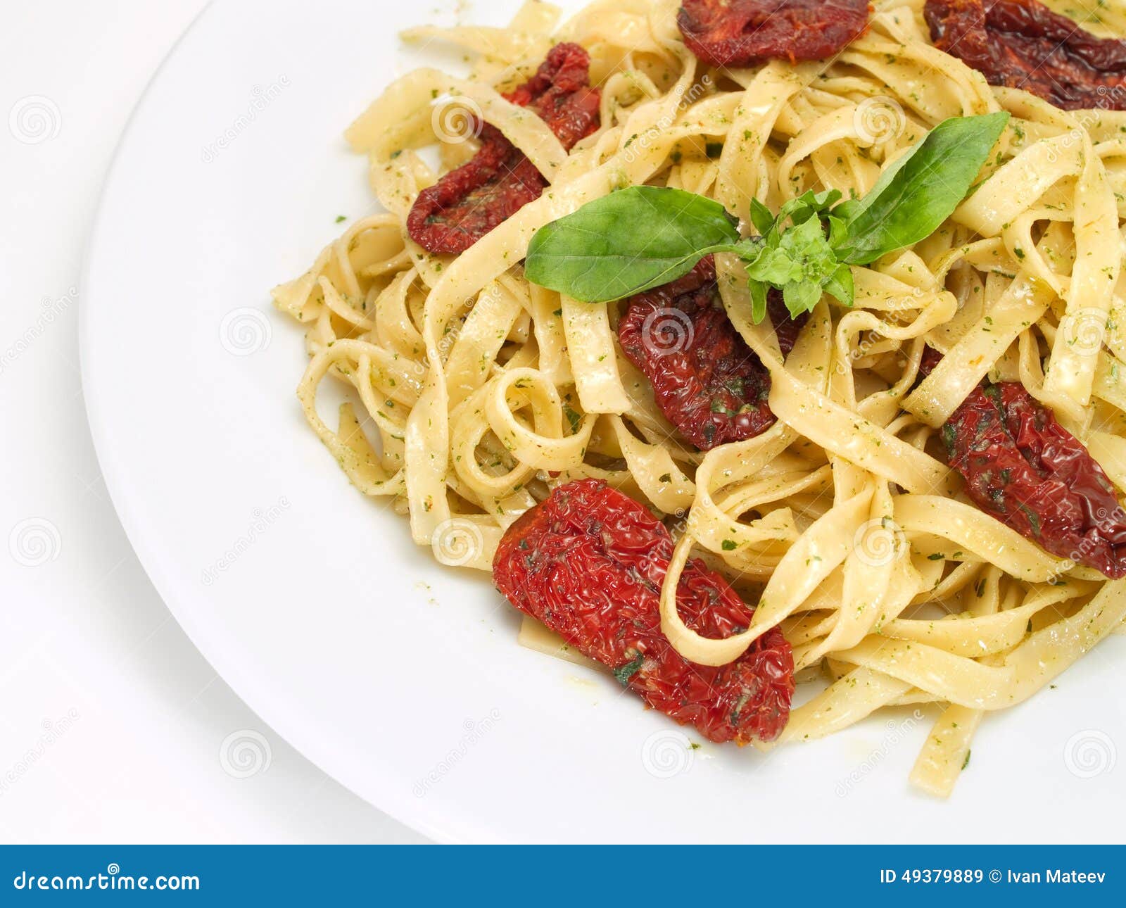 Pasta Collection Tagliatelle with Dried Tomatoes Stock Image Image