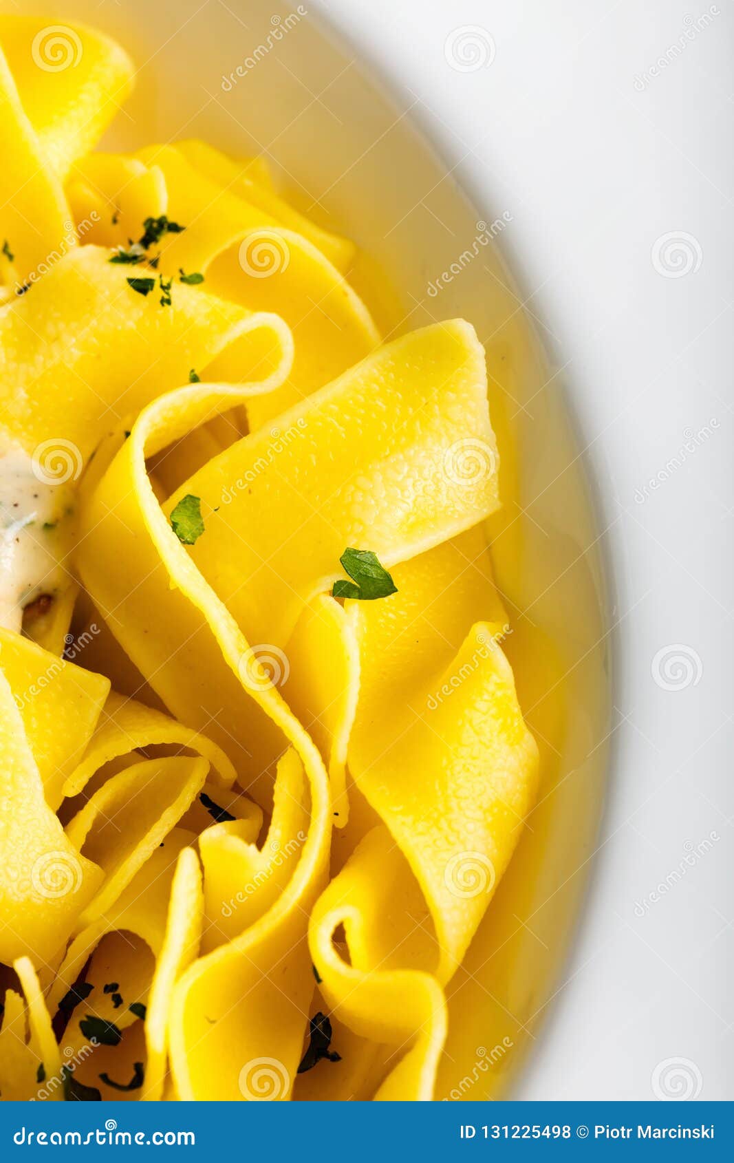 Pasta with Cream Sauce with Chanterelle Stock Photo Image of lunch
