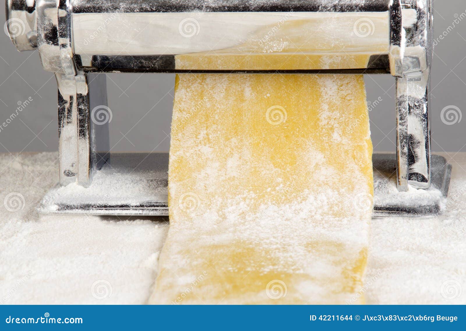 Pasta Dough is Being Processed Stock Photo Image of traditional, fresh 42211644