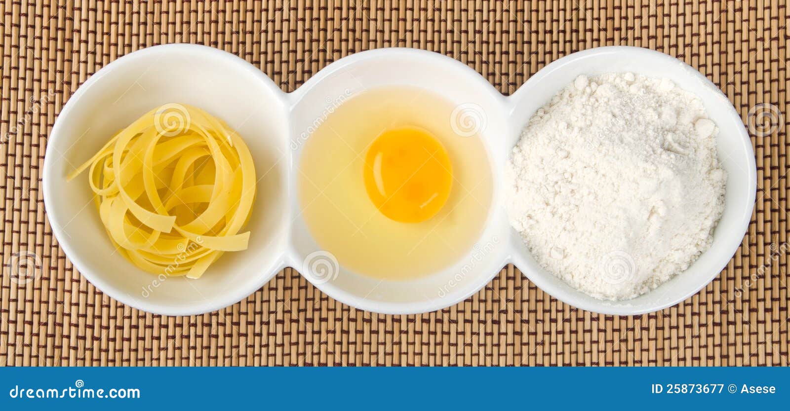 Raw Egg Yolk In Flour RoyaltyFree Stock Photography CartoonDealer