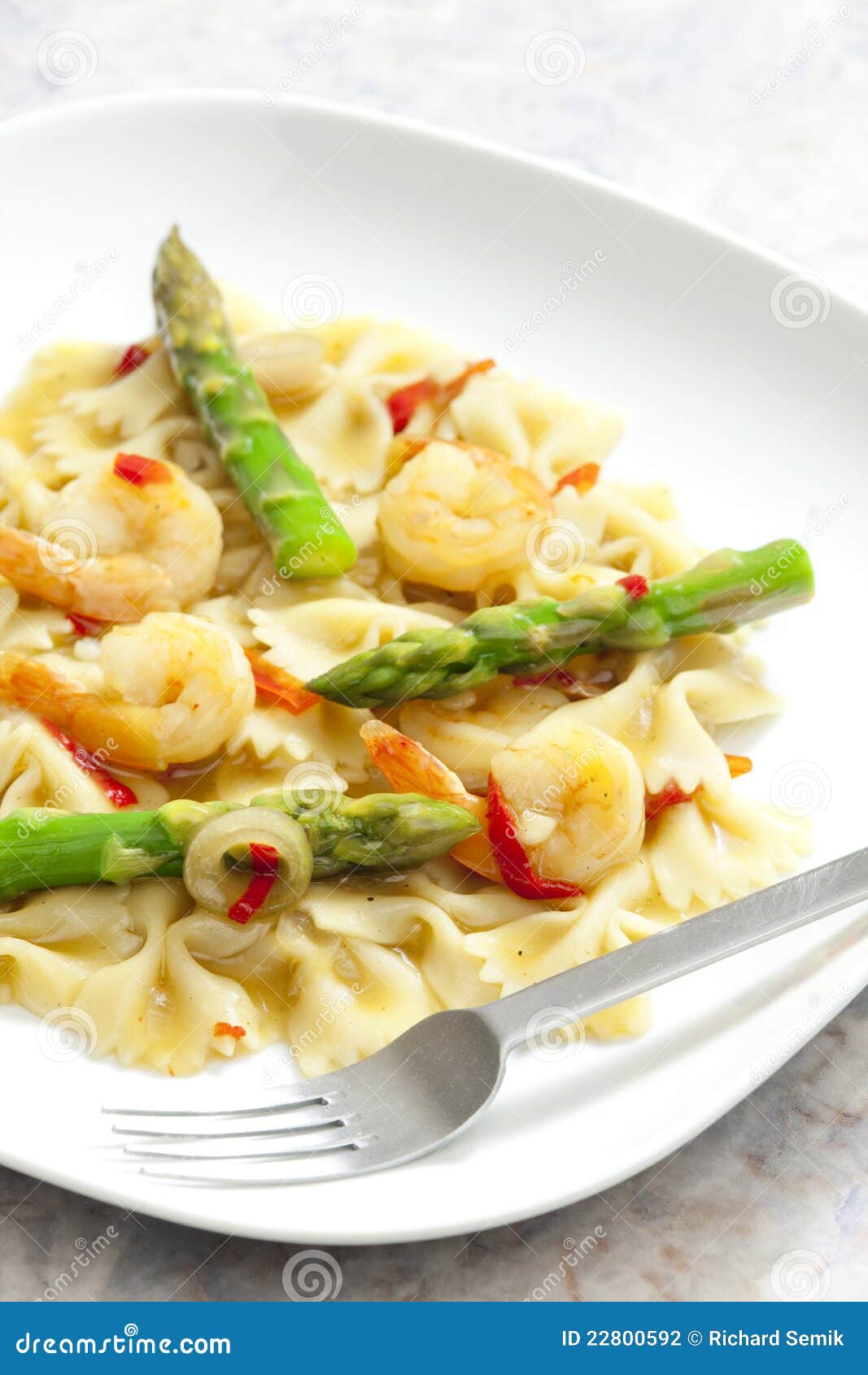 Pasta Farfalle with Asparagus Stock Photo Image of cooked, gastronomy 22800592