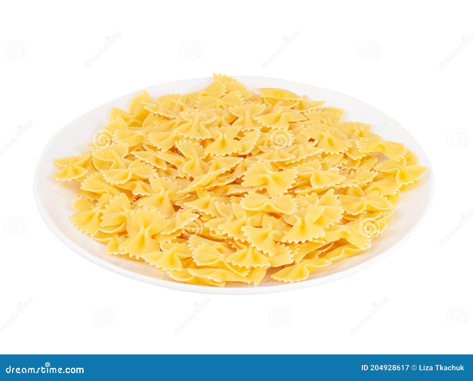 Pasta Farfalle Butterfly Isolated on the White Stock Image Image of butterfly, calories 204928617