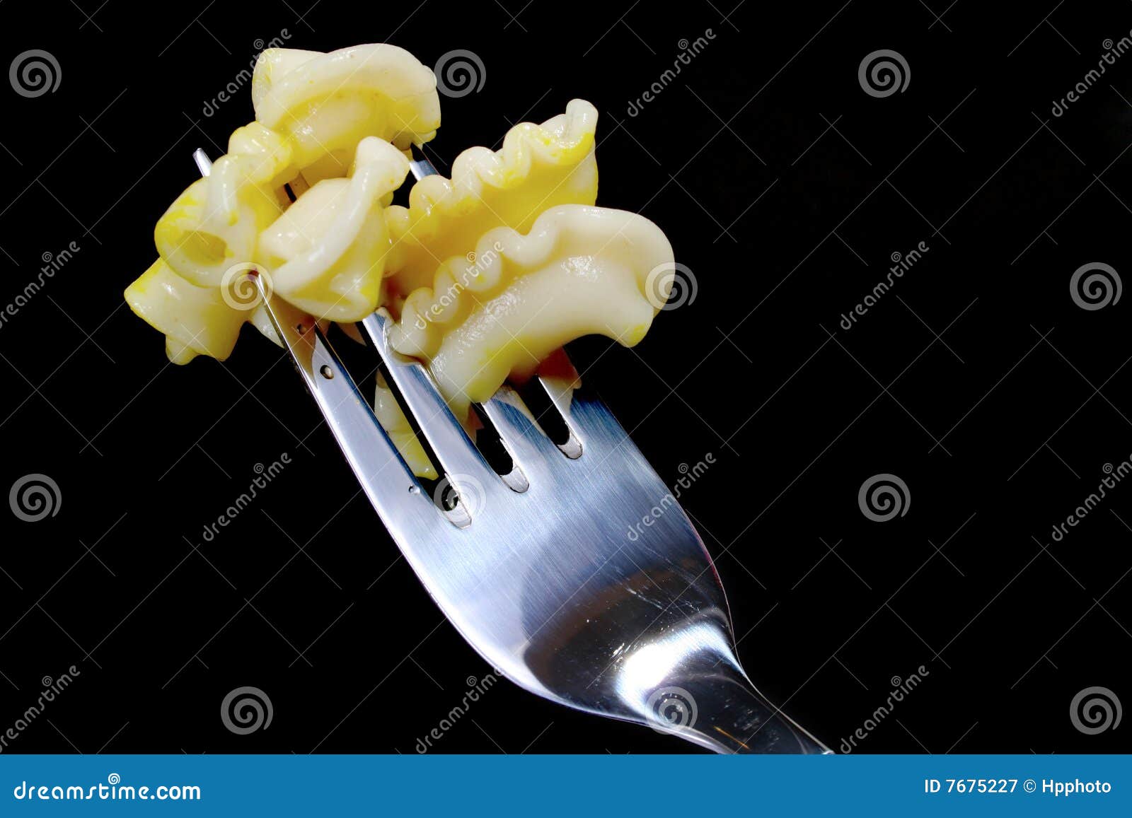 Pasta on fork stock image. Image of chef, mediterranean 7675227