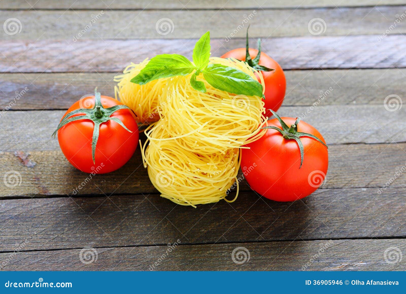 Pasta and fresh tomatoes stock photo. Image of golden 36905946