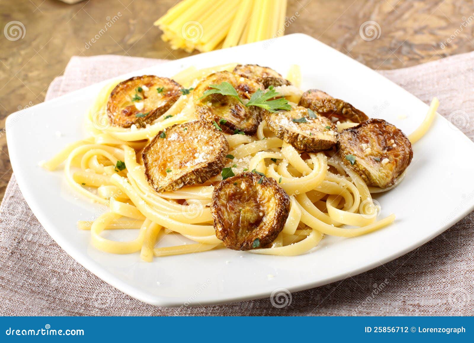 Fried Zucchini With Tofu And Egg Put In White Ceramic Plate,vegan Food