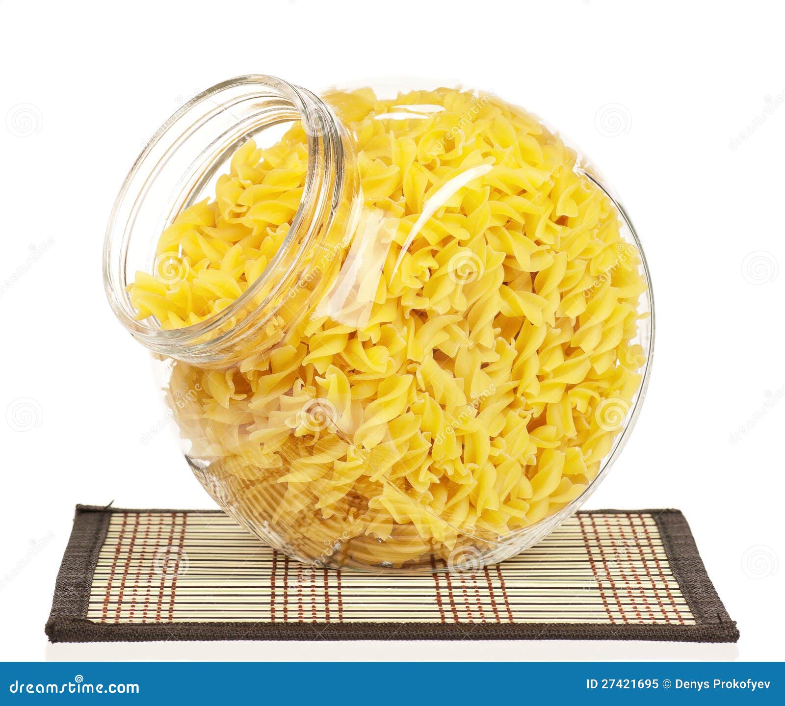 Pasta in glass pot stock image. Image of italian, meal 27421695