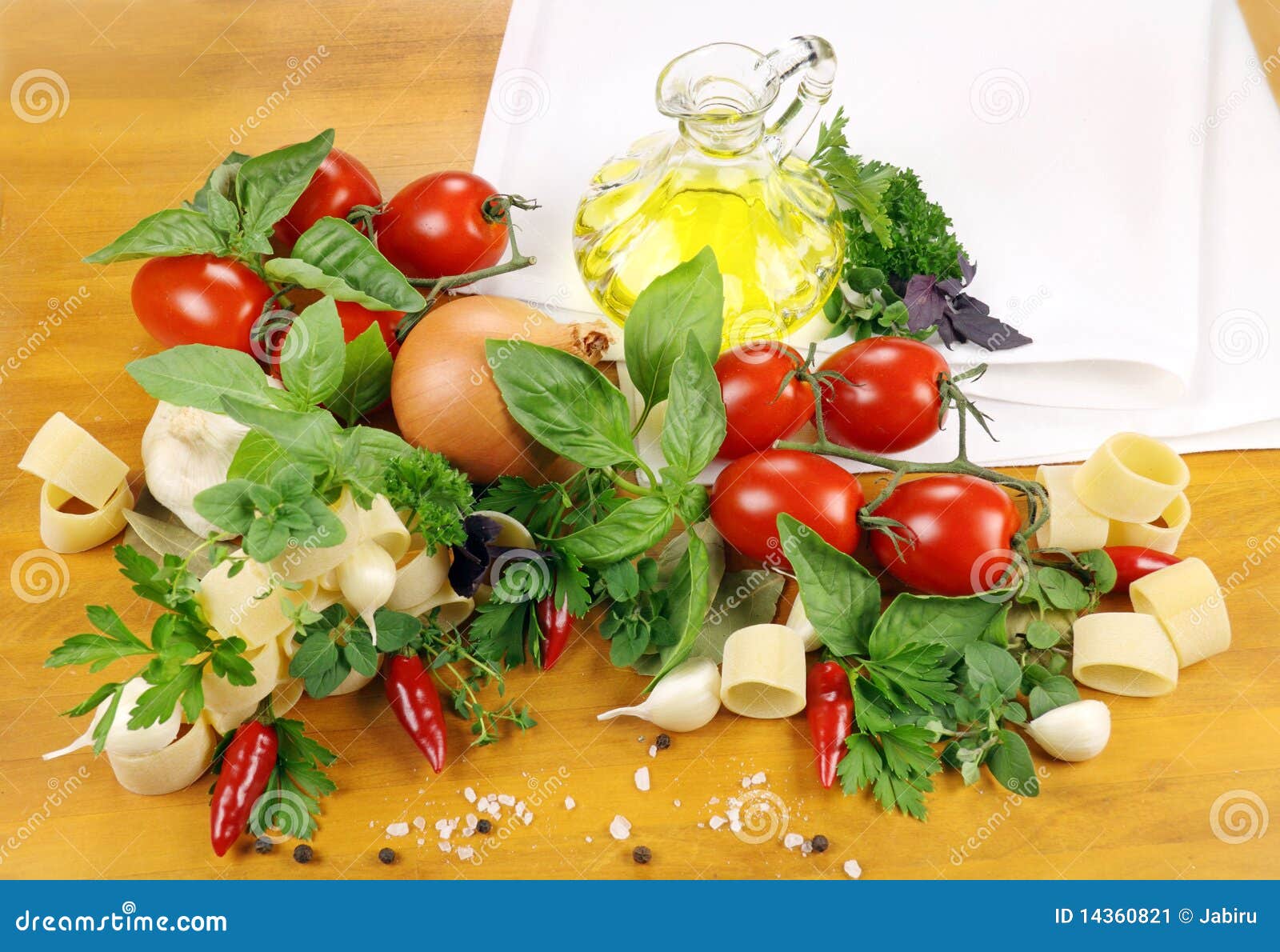 Pasta Ingredients stock image. Image of oregano, garnish 14360821