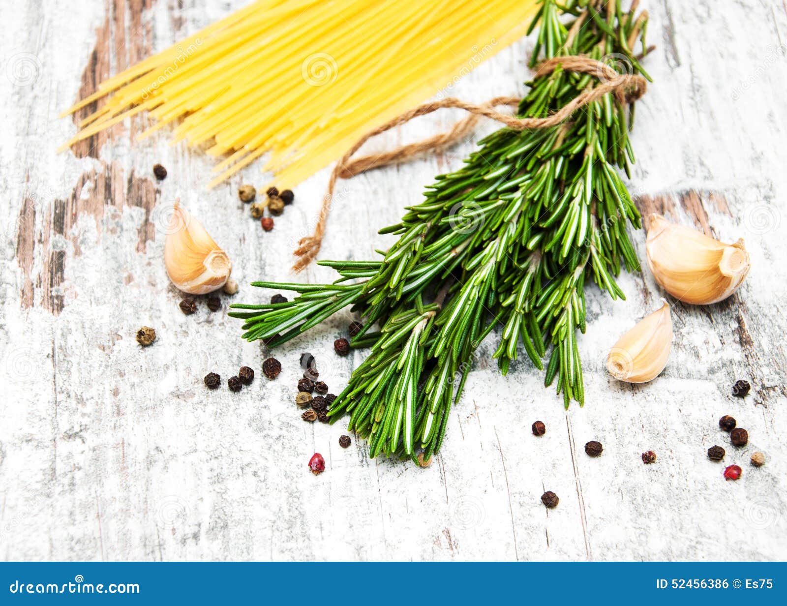 Pasta ingredients stock photo. Image of vegetarian, lunch - 52456386