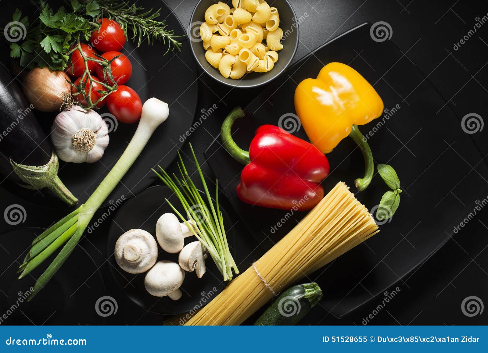 Pasta ingredients stock image. Image of gourmet, organic 51528655