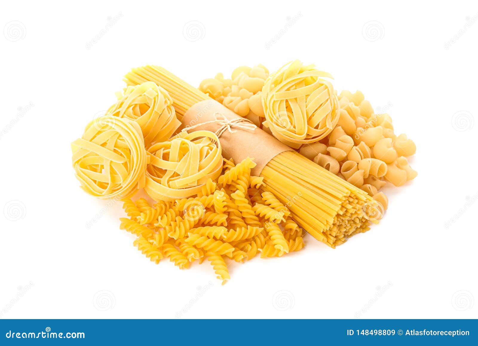 Pasta Isolated on White Background Stock Image Image of isolated