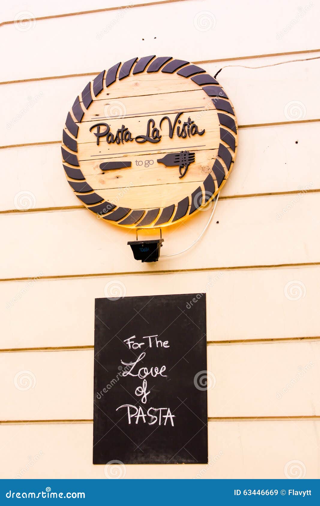 Pasta la vista editorial stock image. Image of logo, cuisine 63446669