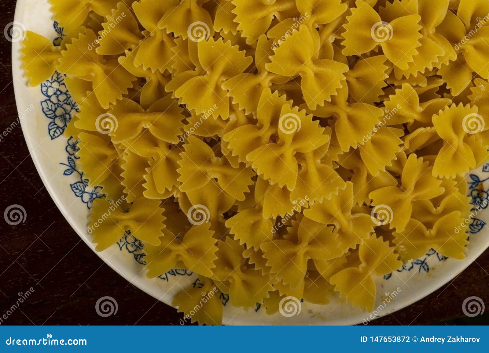 Pasta Made of Durum Wheat in a Plate Stock Photo Image of cooking