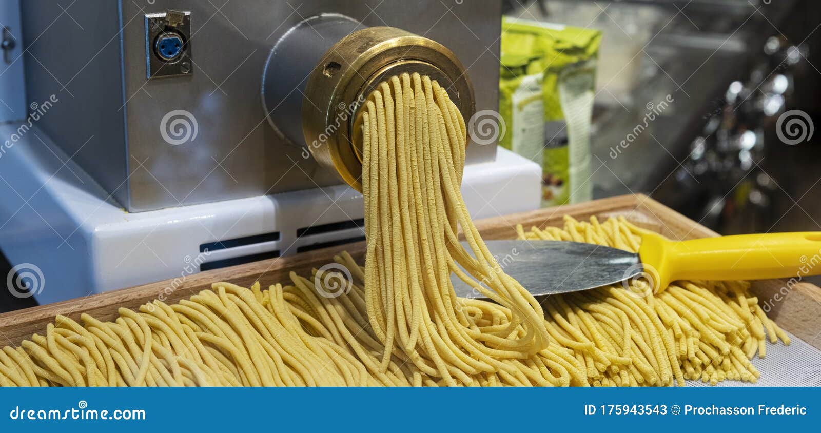 Panoramic View of Pasta Maker Stock Image Image of dish, gastronomy