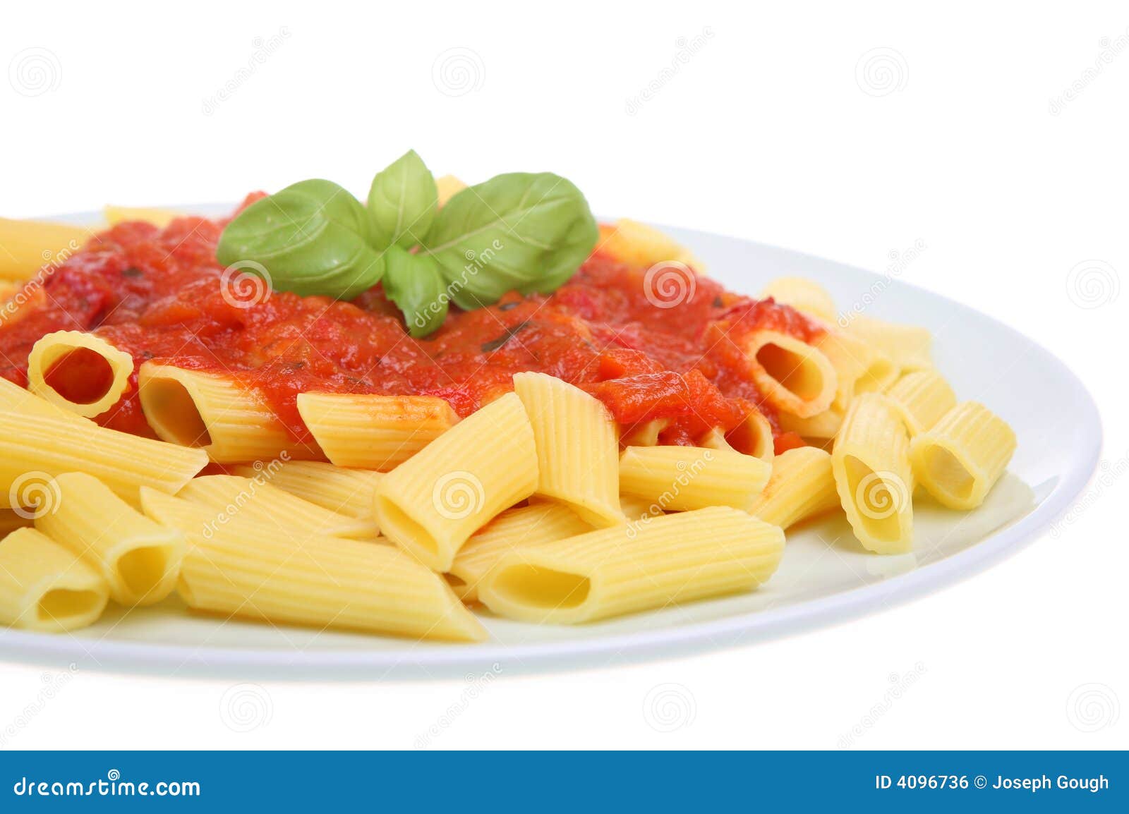 Pasta Meal with Tomato Sauce Stock Photo - Image of vegetarian