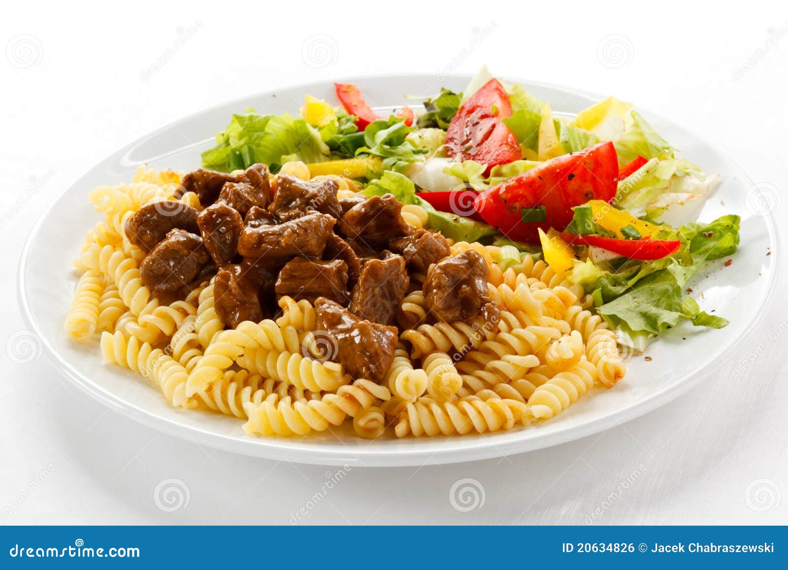 Pasta With Meat Royalty Free Stock Image - Image: 20634826