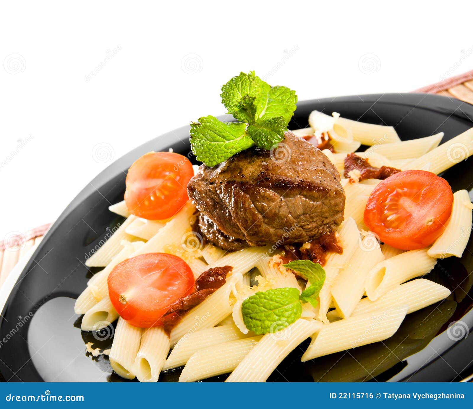 Pasta with a meat stock photo. Image of refreshment, noodle - 22115716