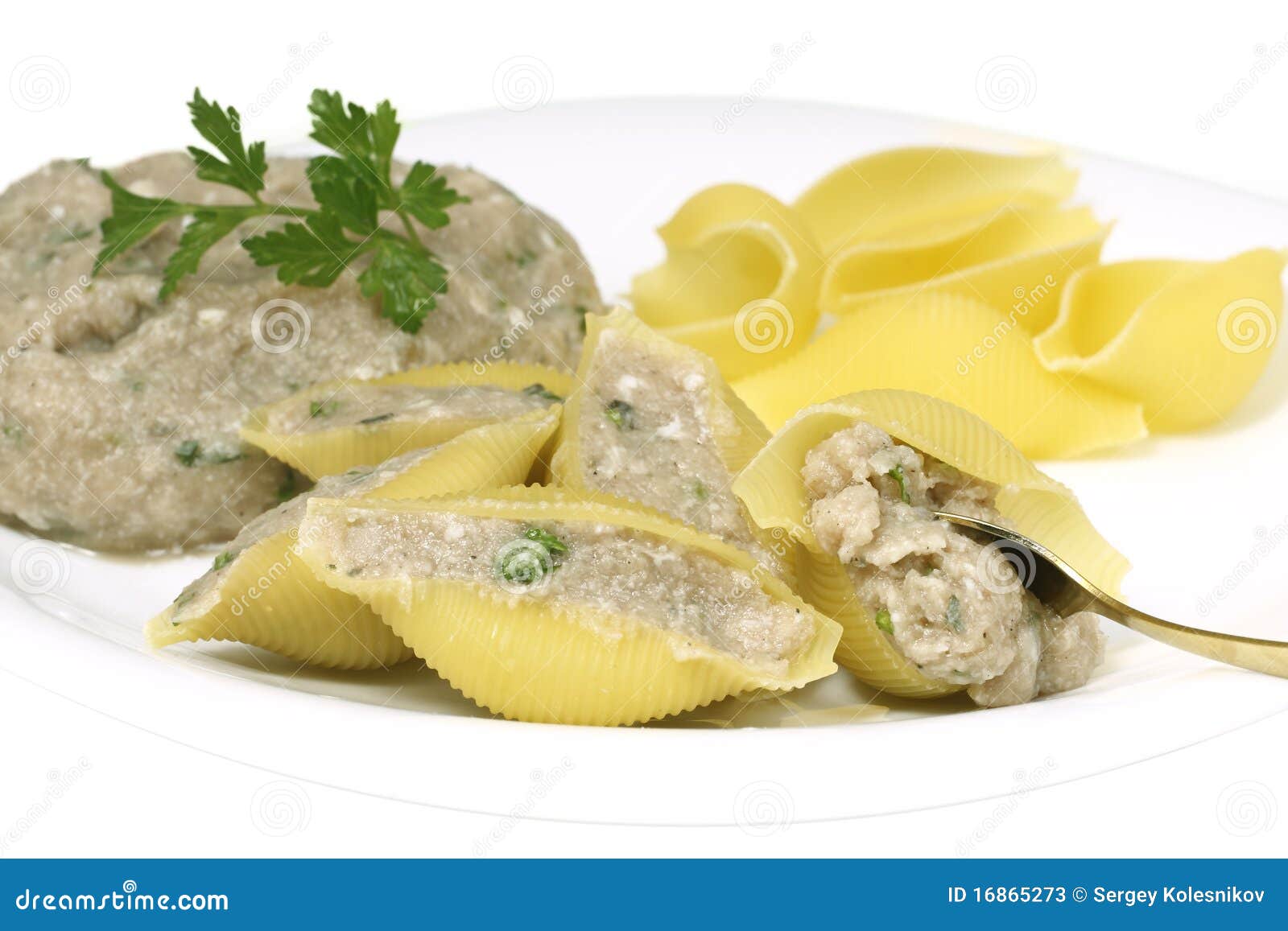 Pasta with minced meat stock image. Image of food, insulated - 16865273