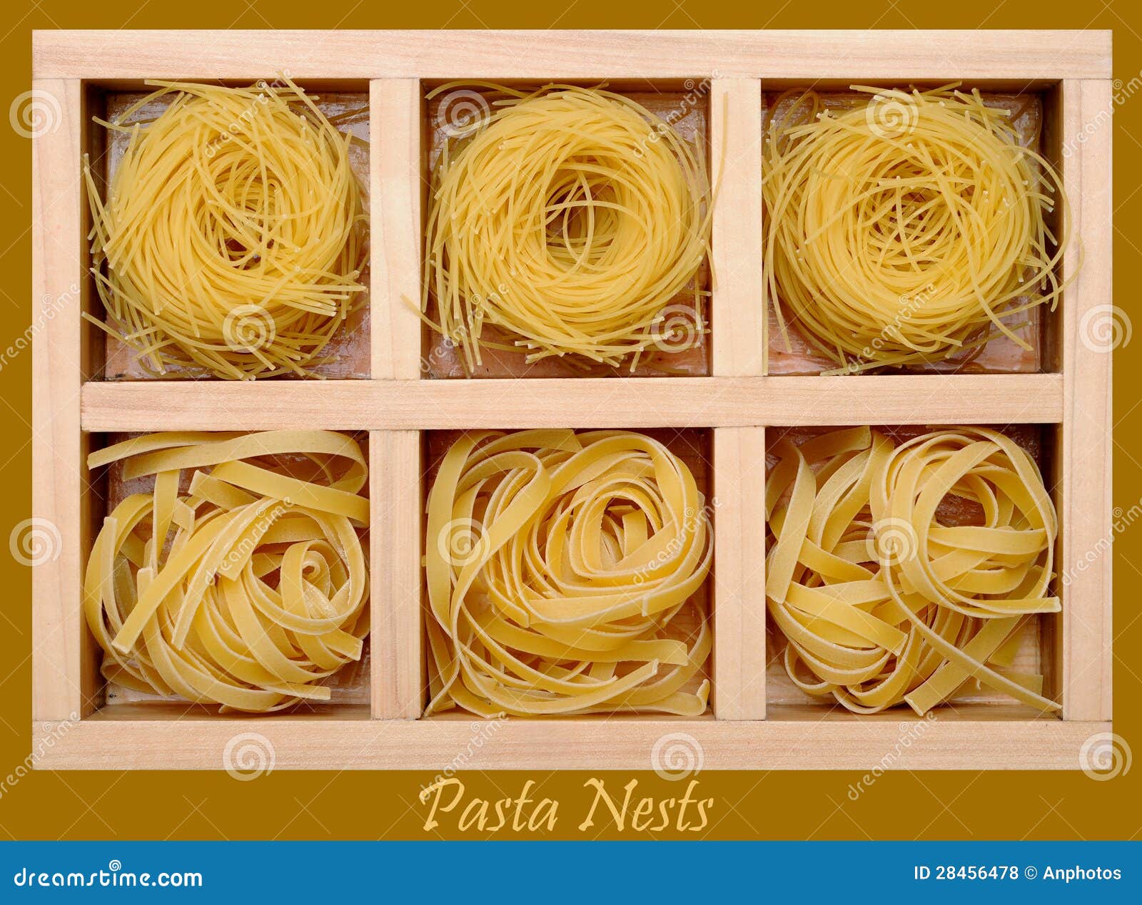 Pasta nests stock photo. Image of assortment, order, tagliate 28456478