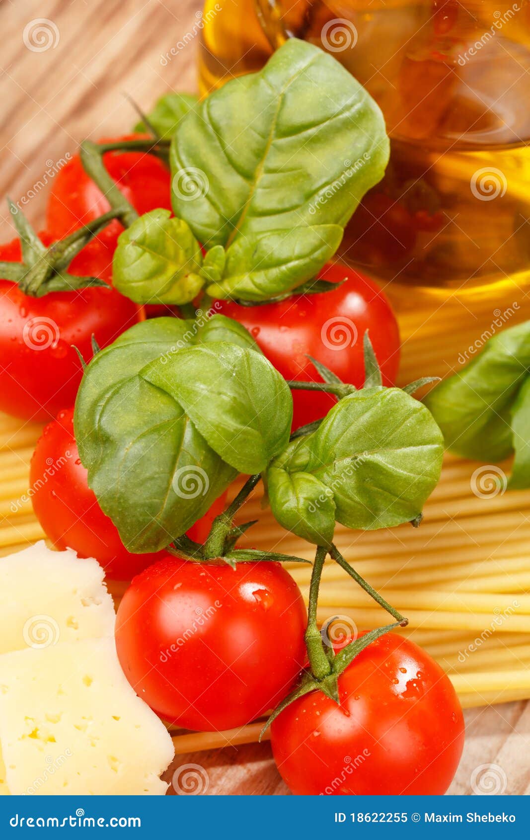 Pasta, Olive Oil and Tomatoes Stock Image Image of cherry