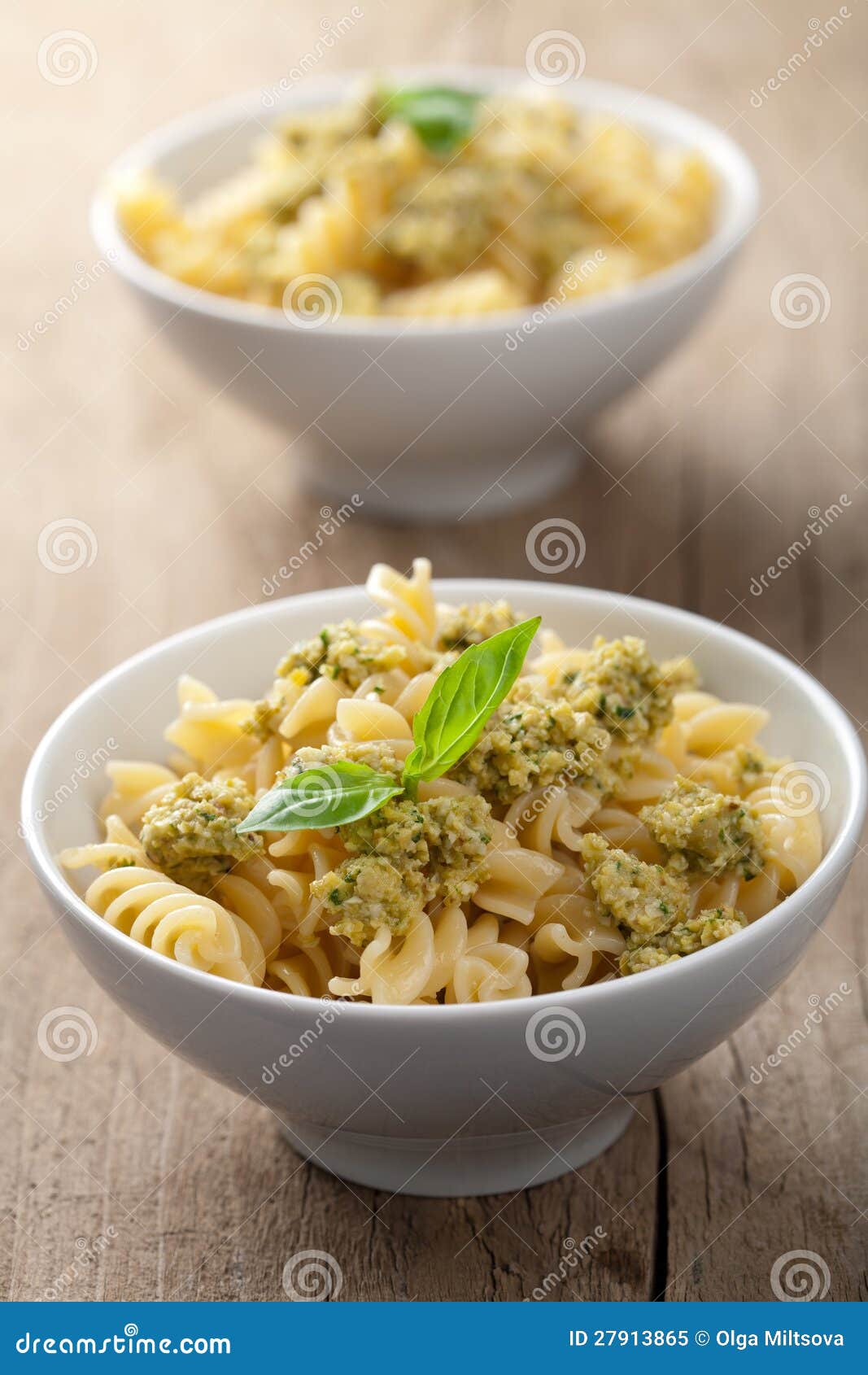 Pasta with olive tapenade stock image. Image of leaf 27913865
