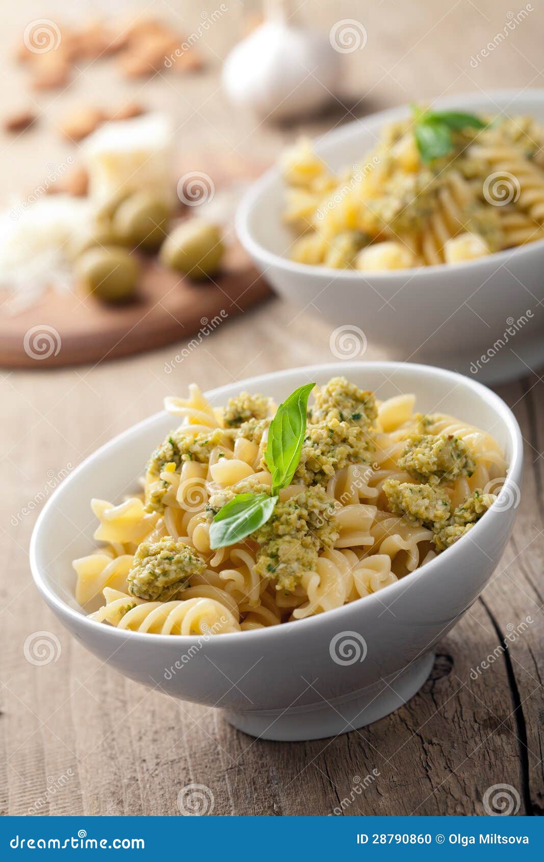 Pasta with olive tapenade stock photo. Image of dinner 28790860
