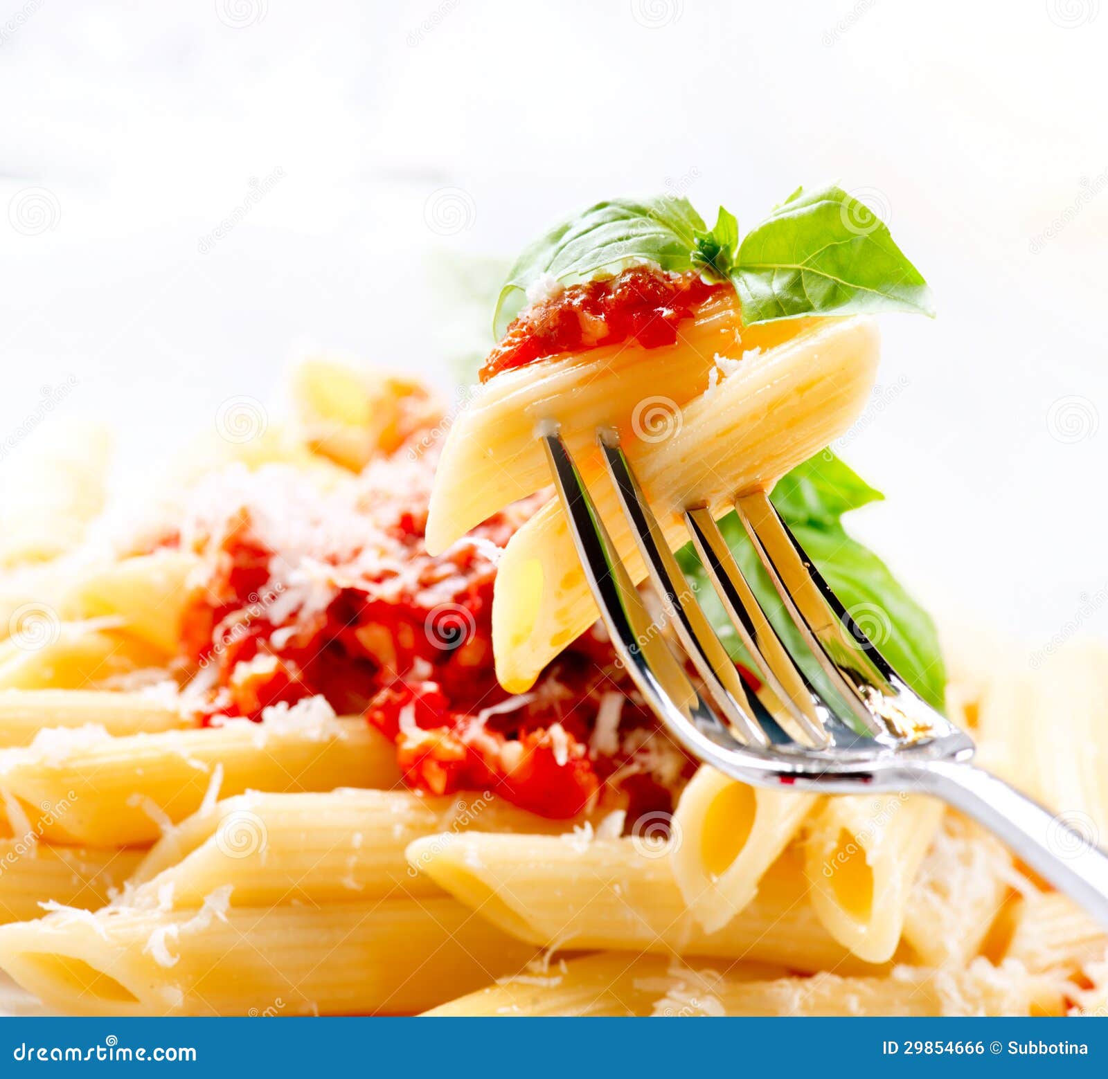 Pasta Penne with Bolognese Sauce Stock Photo Image of mediterranean