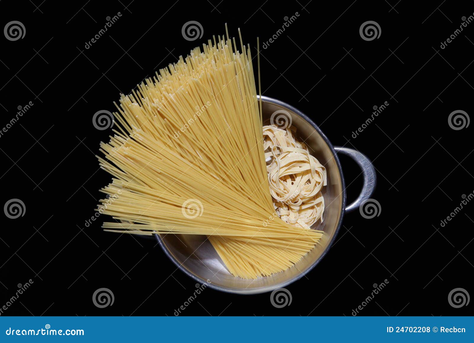 pasta in the pot