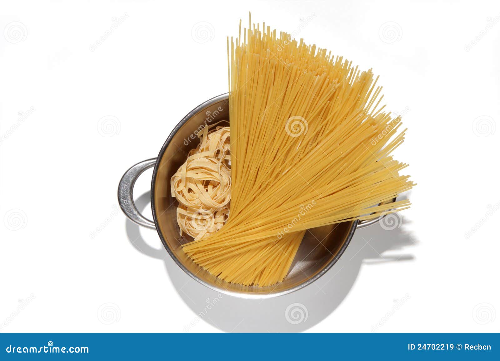 pasta in the pot