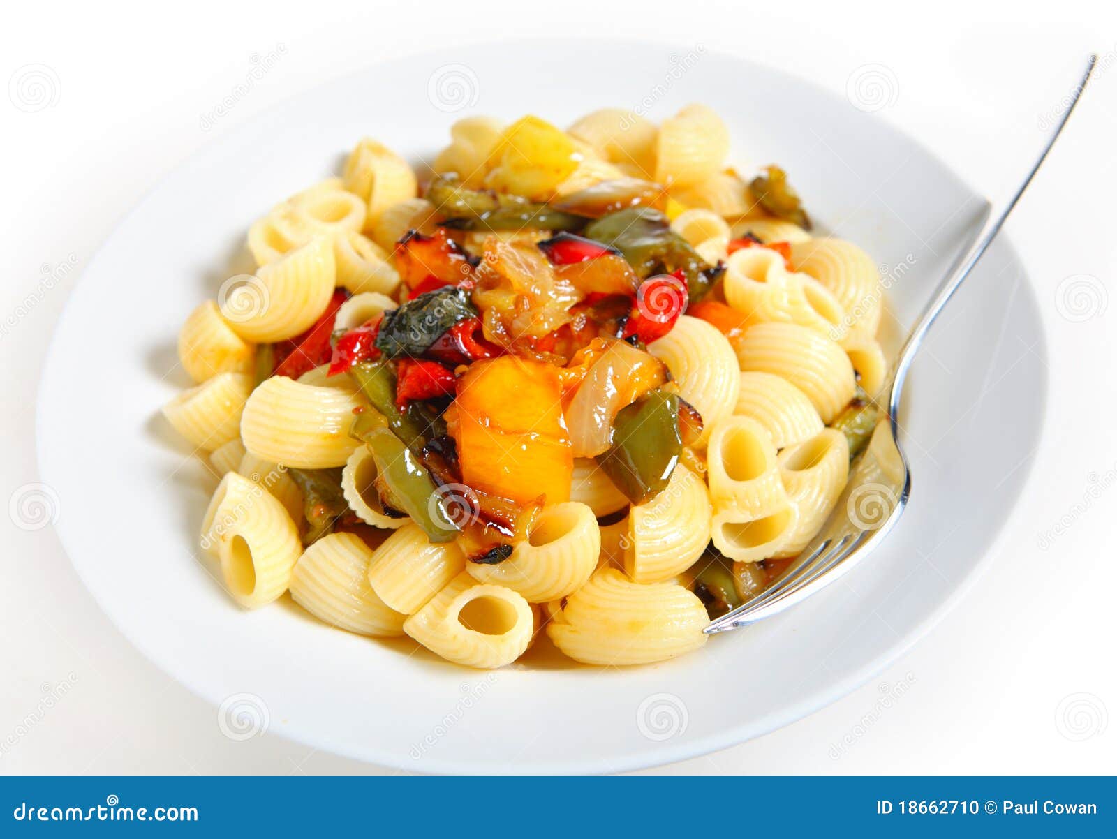 Pasta with roasted veg stock photo. Image of cherry, cuisine 18662710
