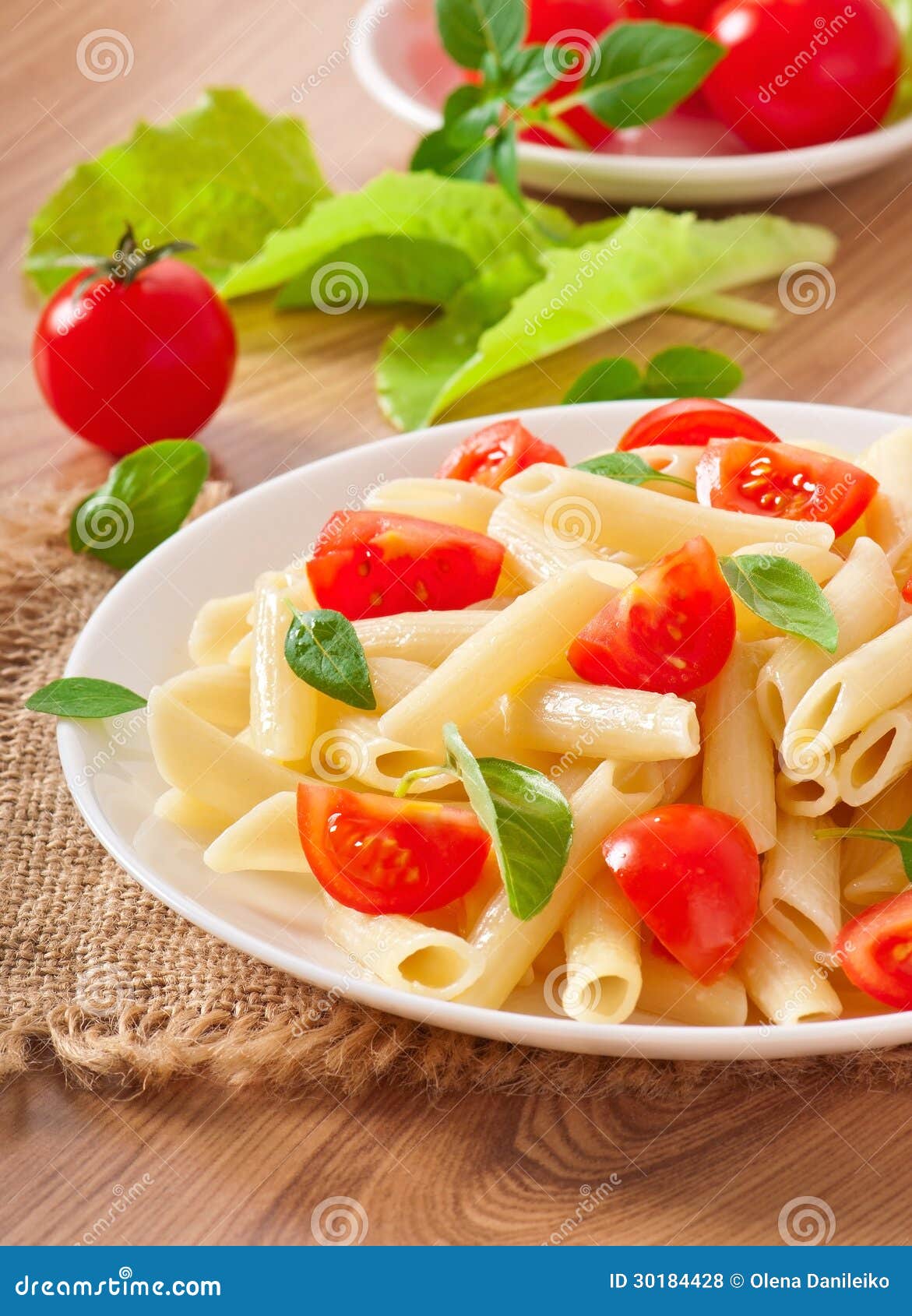 Pasta Salad with Cherry Tomatoes Stock Photo - Image of pasta, meal