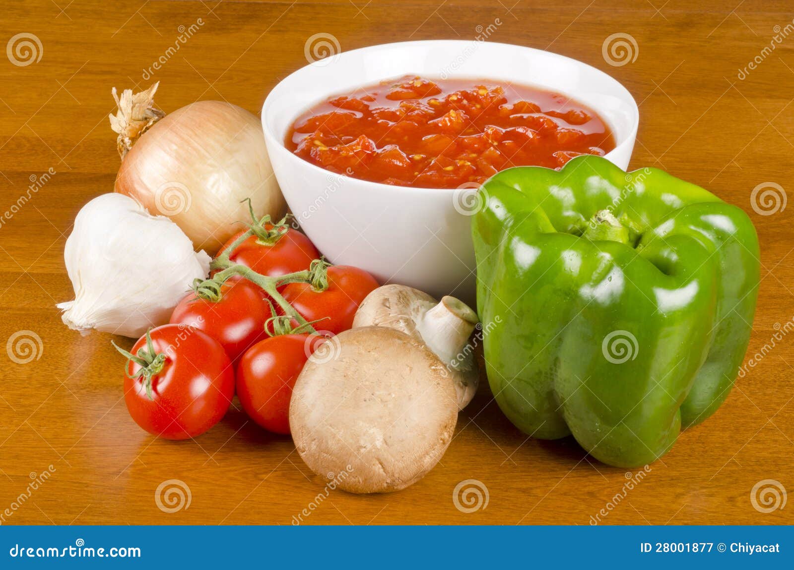 Pasta Sauce Ingredients 3 stock image. Image of onion 28001877