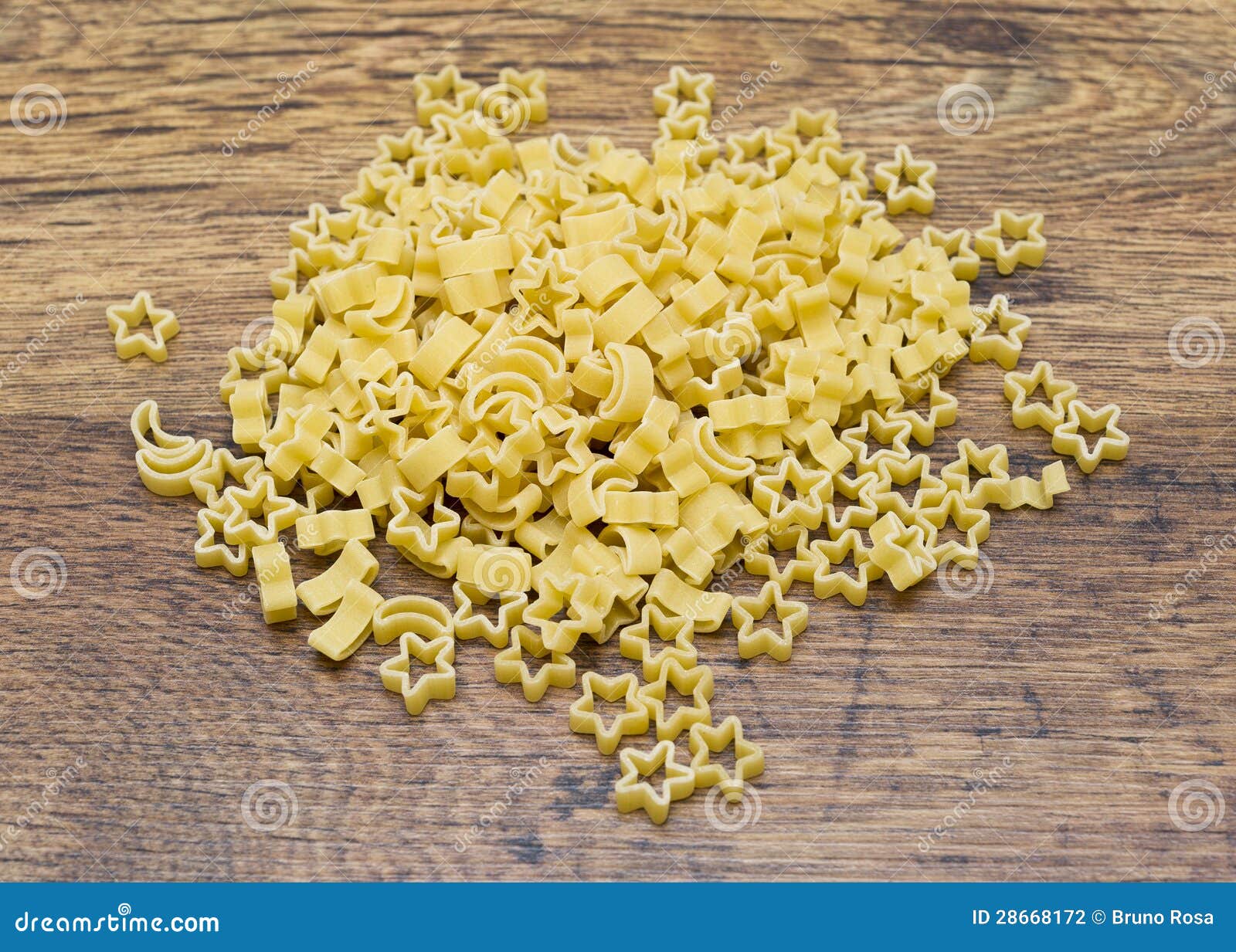 Pasta stars and moon stock photo. Image of aromatic, holiday 28668172