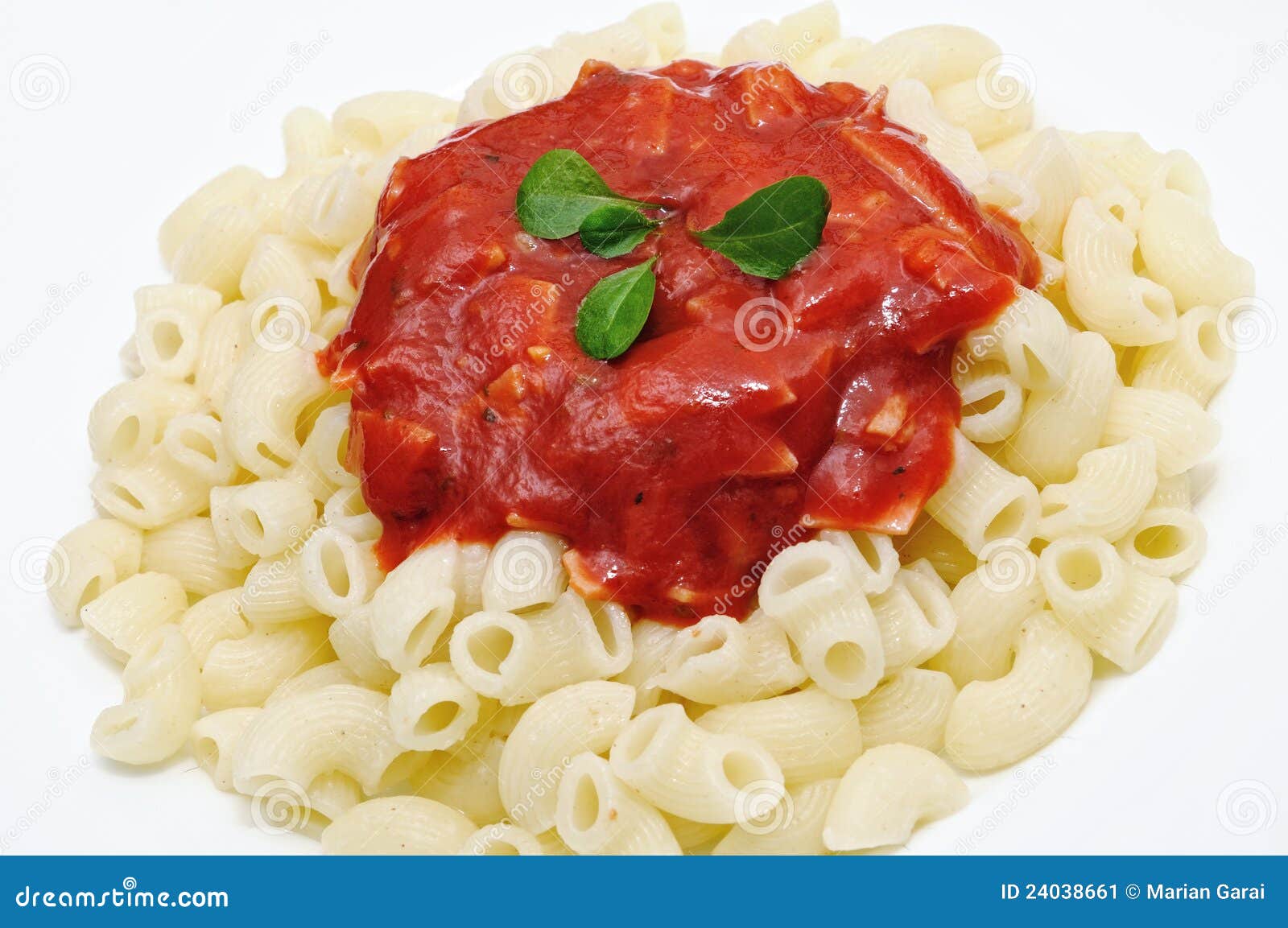 Pasta with tomato paste stock image. Image of healthy 24038661