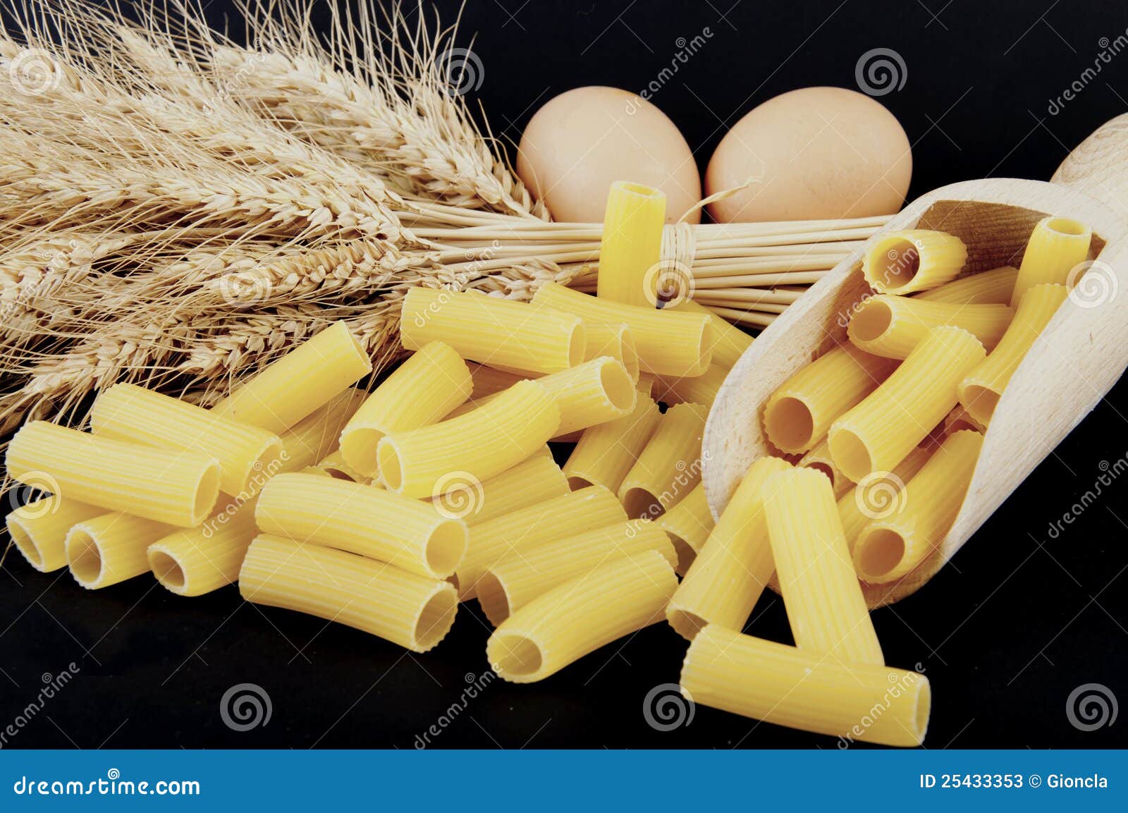 Pasta with Various Types of Grain Pile Stock Image Image of italian