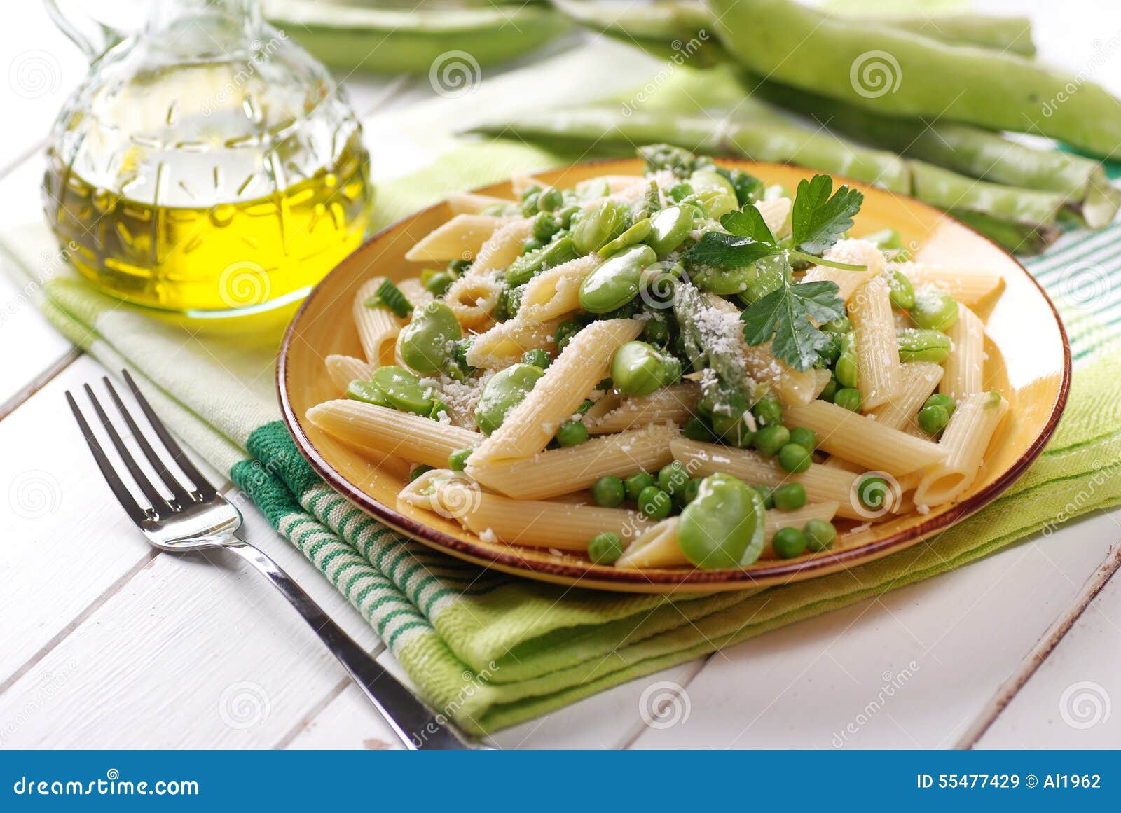 Pasta with vegetables stock image. Image of macaroni 55477429