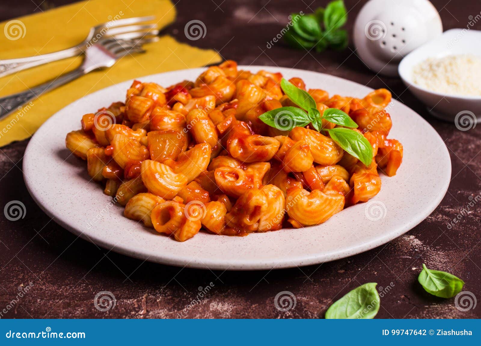 Pasta with vegetables stock photo. Image of delicious 99747642
