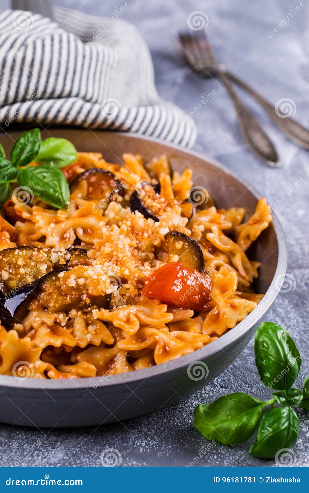 Pasta with vegetables stock image. Image of food, homemade 96181781