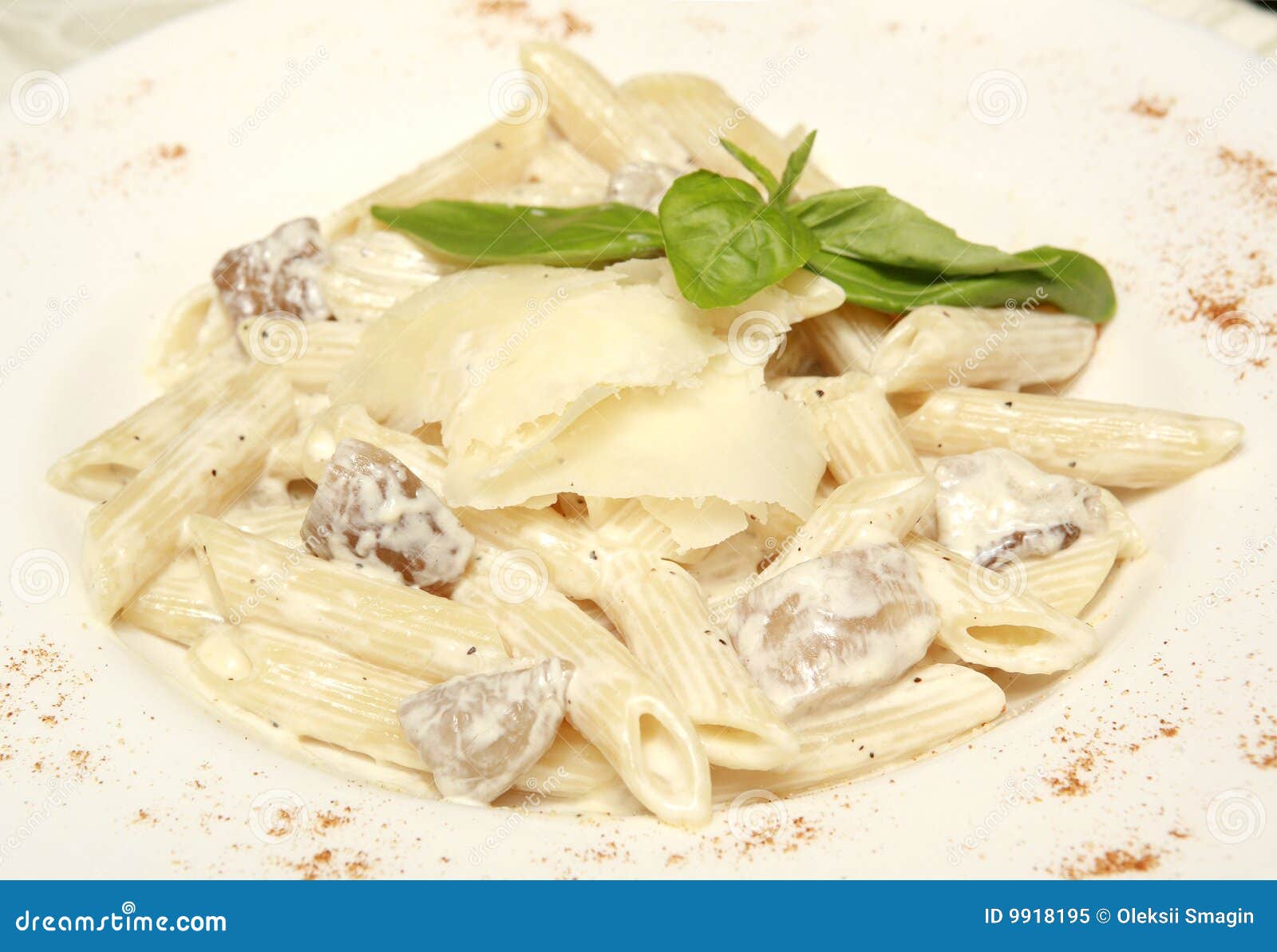 Pasta White Sauce stock image. Image of cream, macro, nutrition 9918195