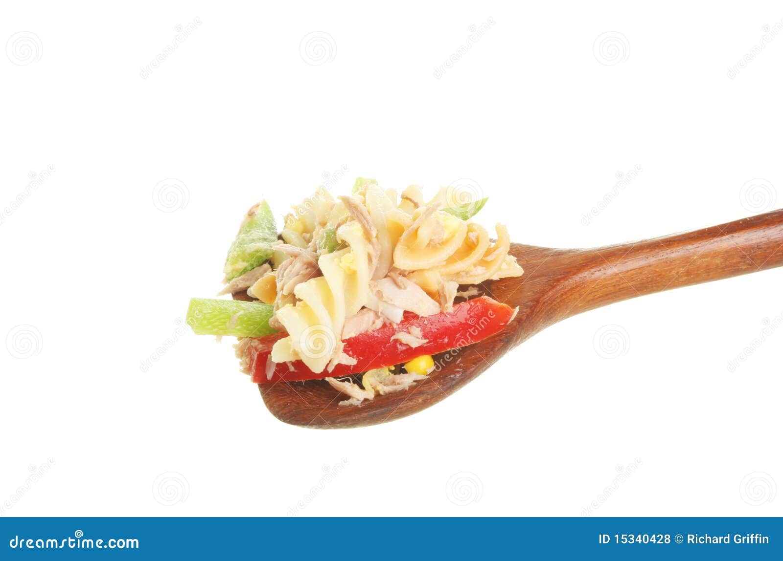 Pasta in a wooden spoon stock photo. Image of food, spoon 15340428