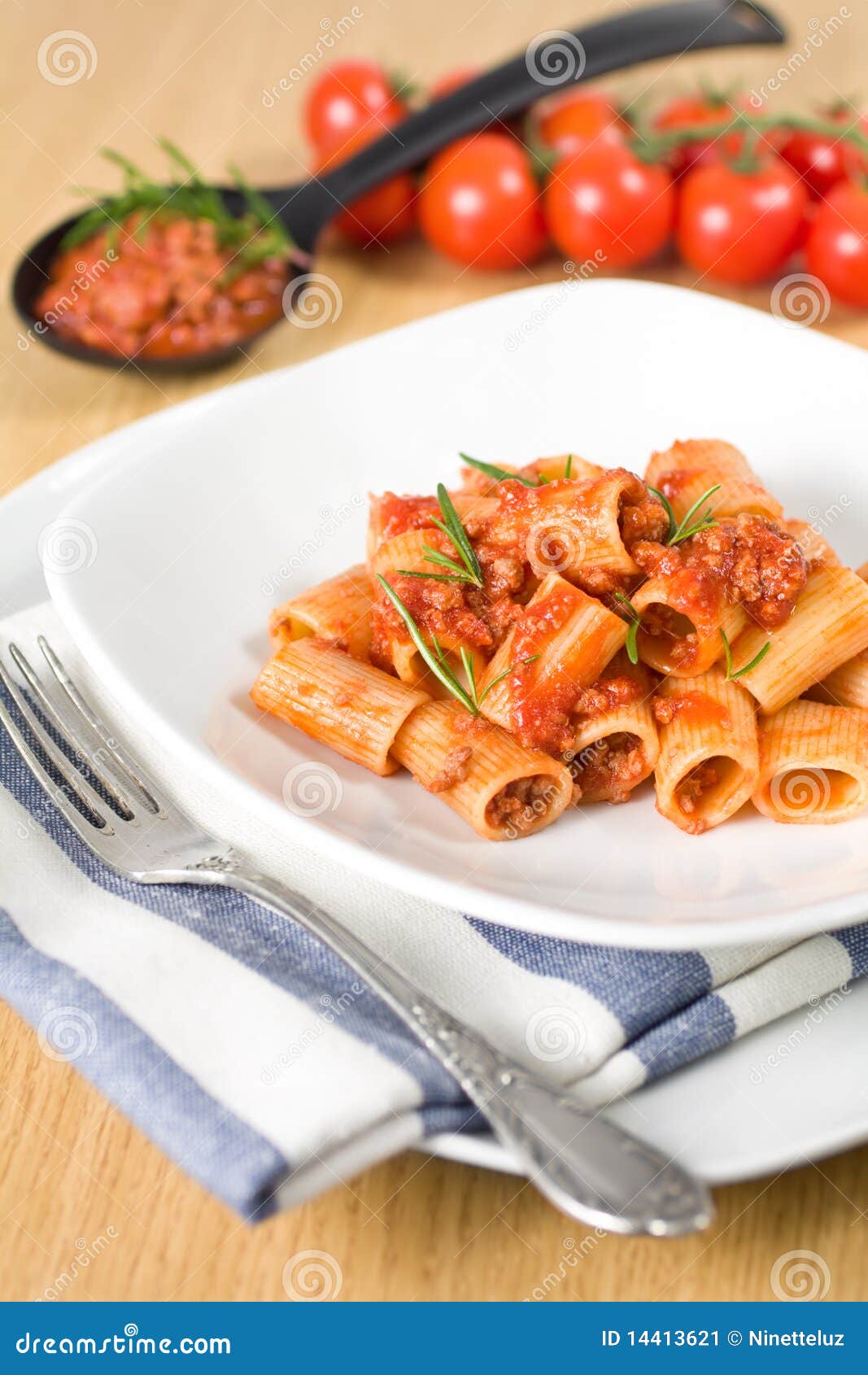 Pastas y salsa italianas imagen de archivo. Imagen de rojo 14413621