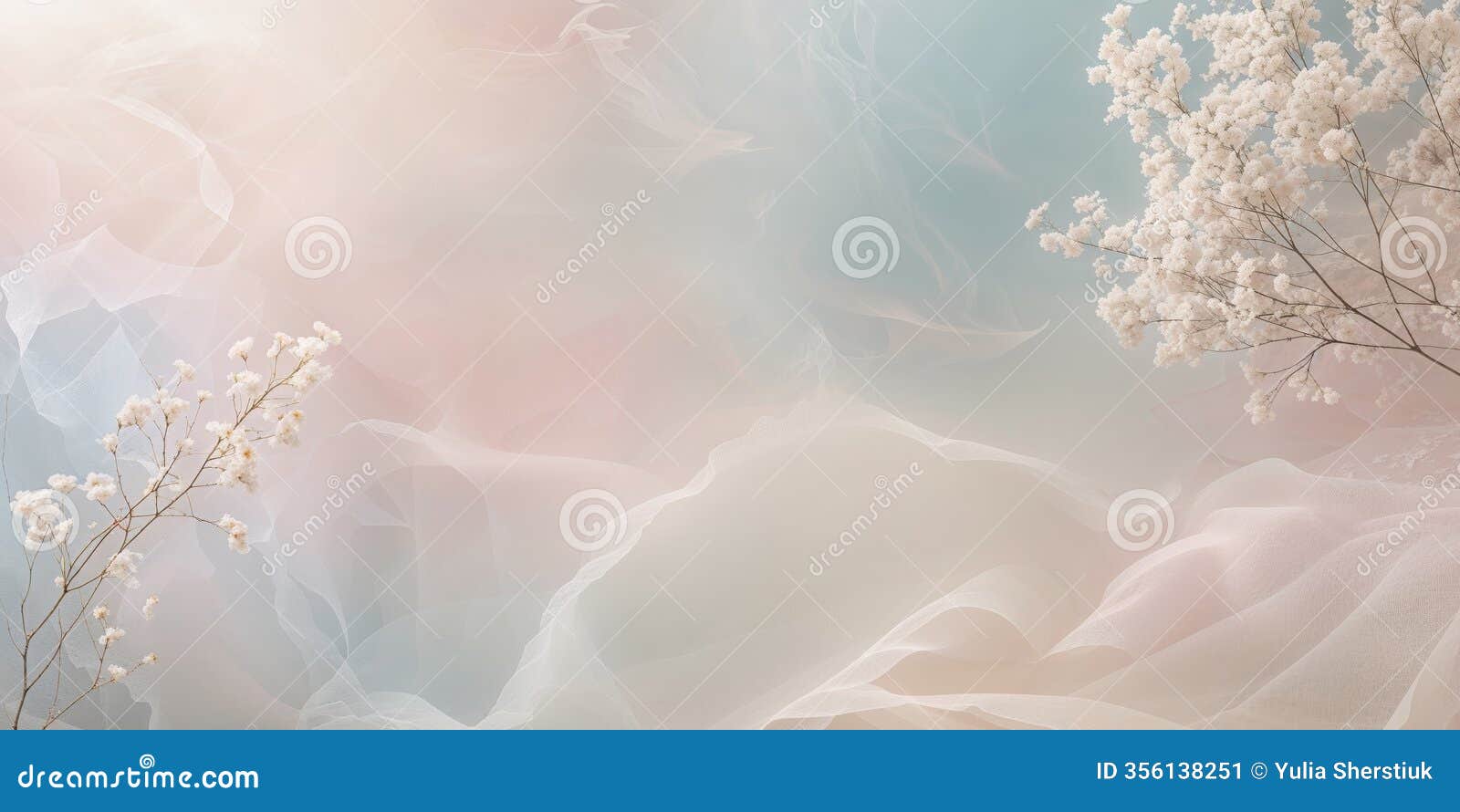 pastel abstract background with soft floral textures for elegant spring advertising