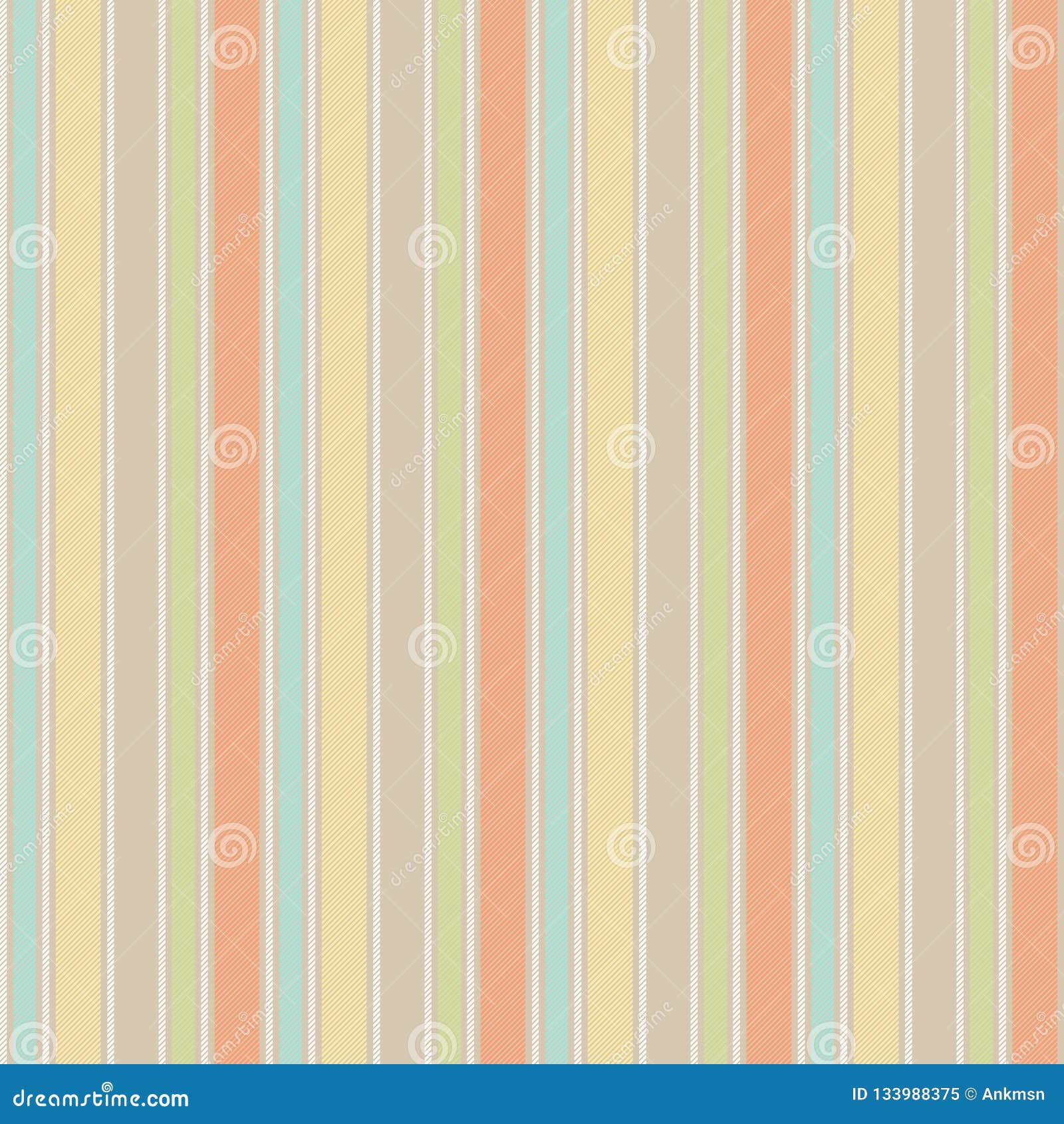 Pastel Baby Color Fun Striped Seamless Background Stock Vector ...