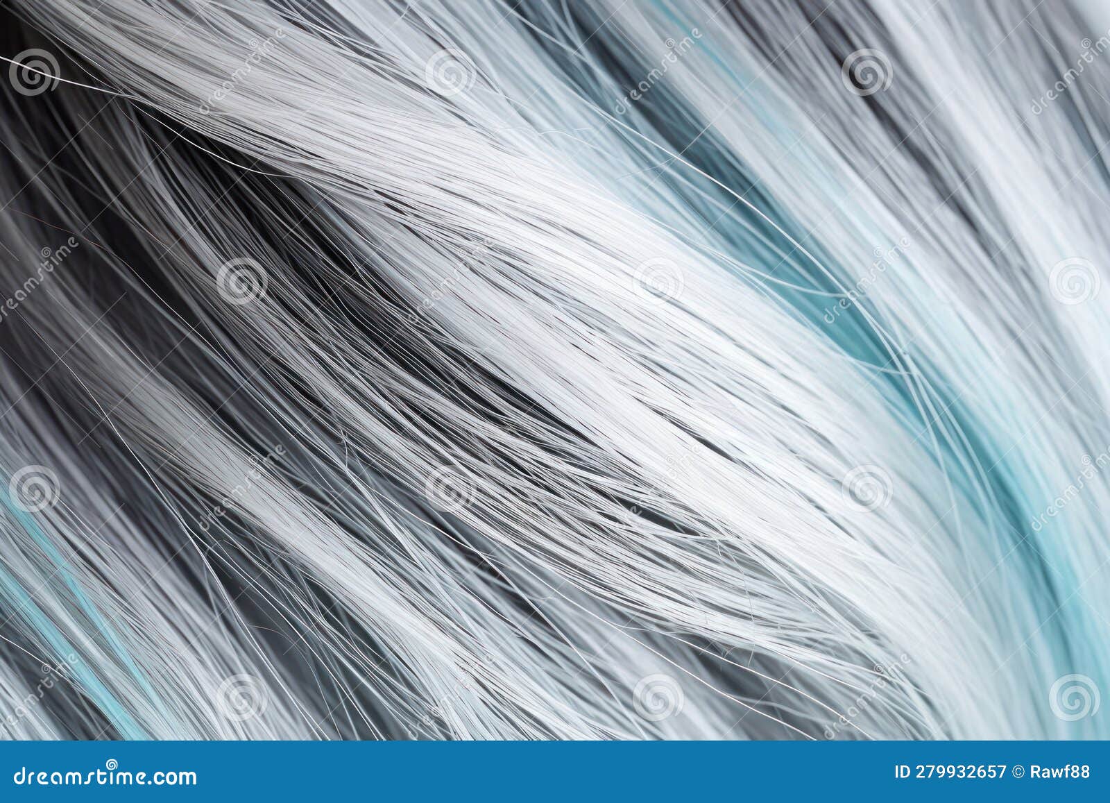 Pastel Blue Color Hair Texture Closeup. Wavy Light Blue and Gray Hair ...