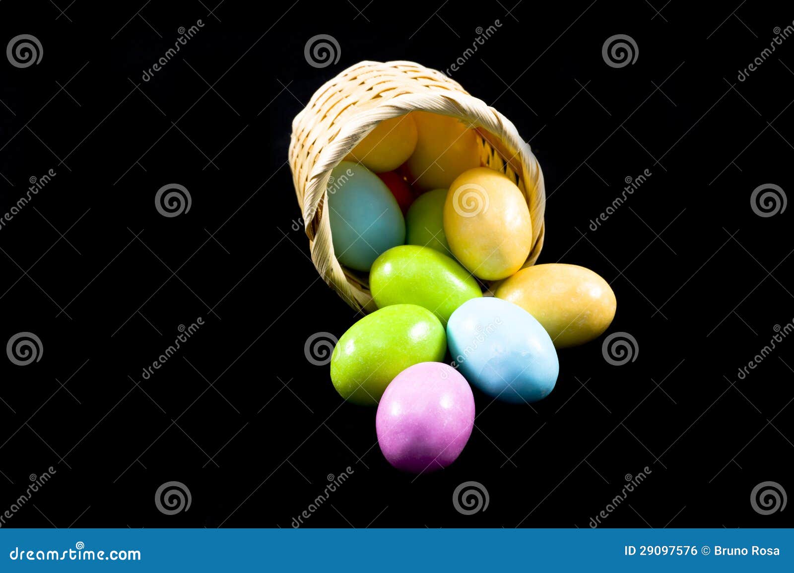 Pastel Candy Coated Easter Chocolates Stock Photo Image of metal