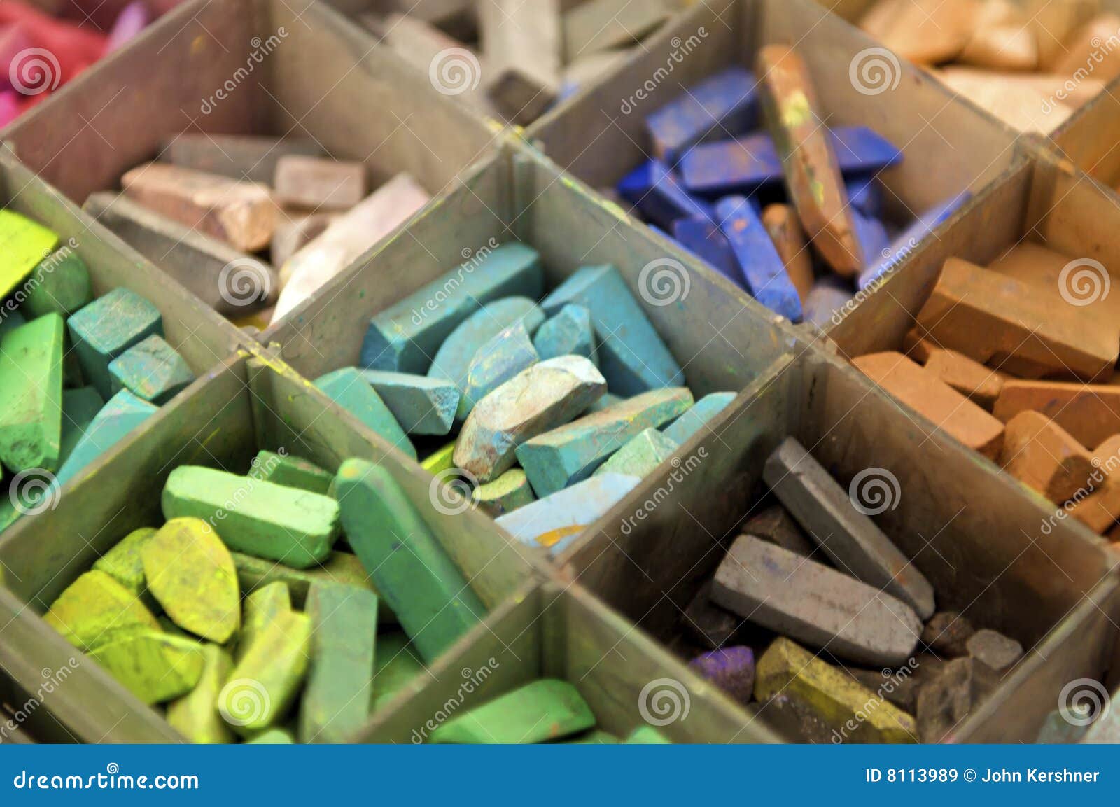 Pastel Chalk stock image. Image of artist, blue, purple 8113989