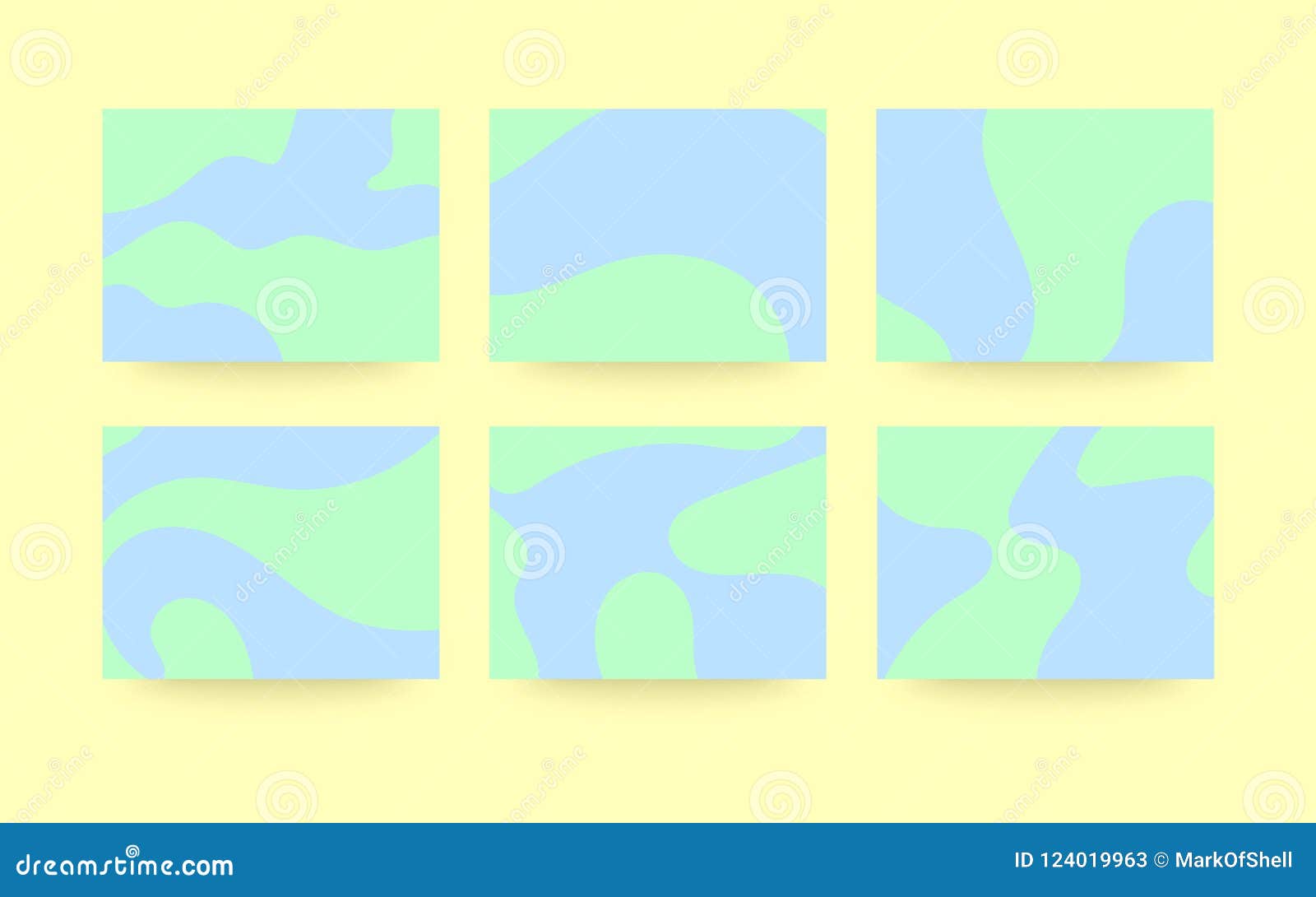 Pastel Color Waves Background for Powerpoint Stock Vector - Illustration of  abstract, modern: 124019963